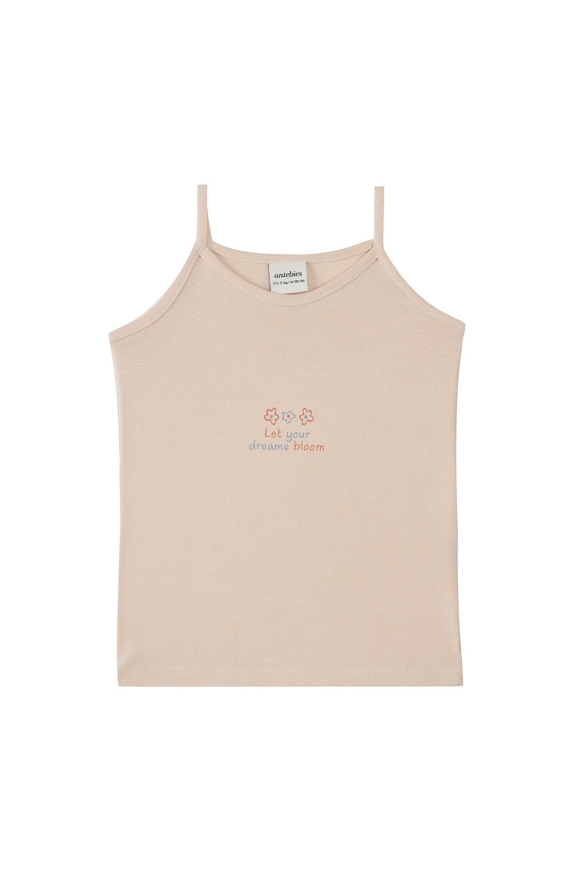 Antebies / Çiçek Buketi Atlet Üçlü Set Pembe