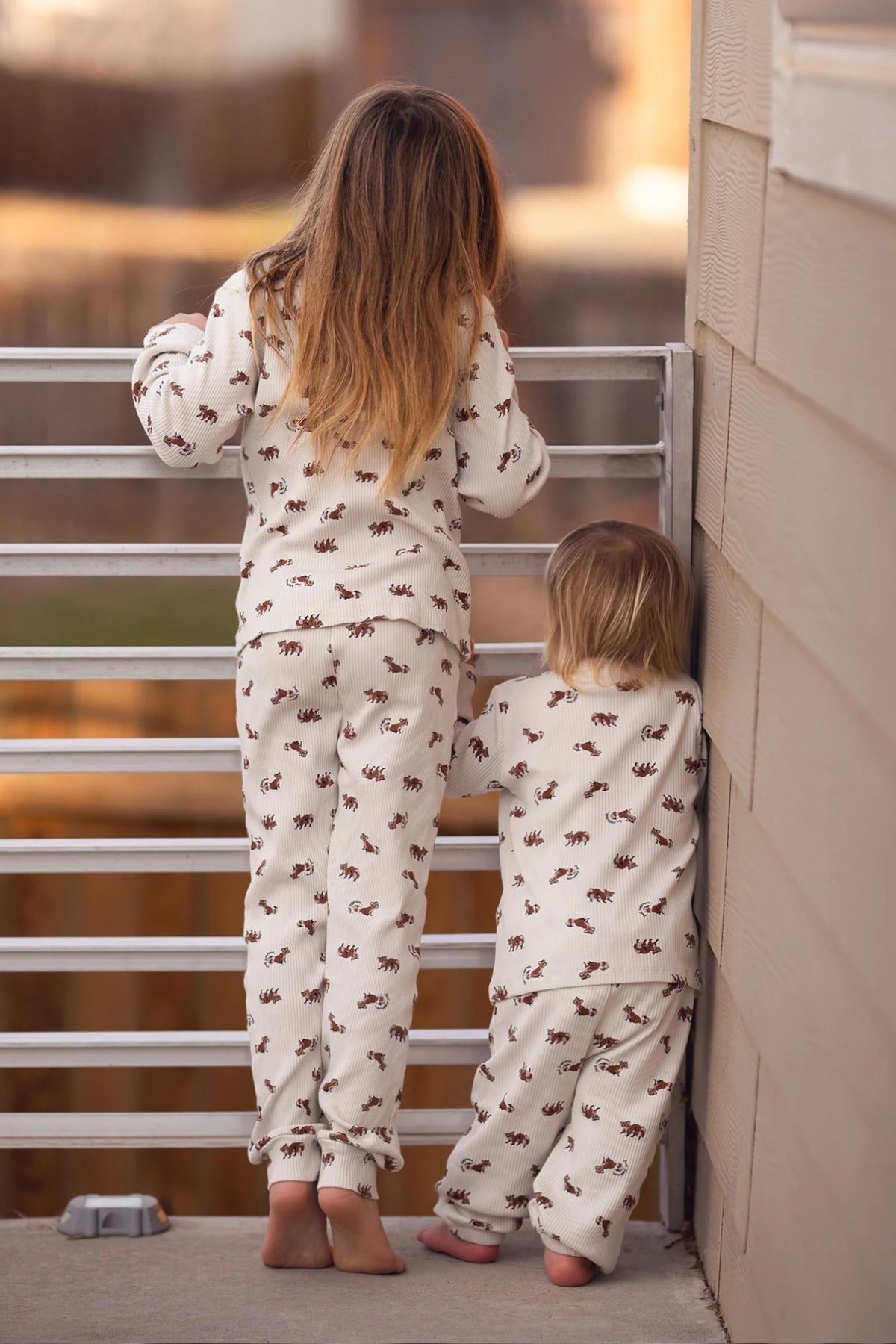Antebies / Rakun Uzun Kollu Pijama Takımı Kahve
