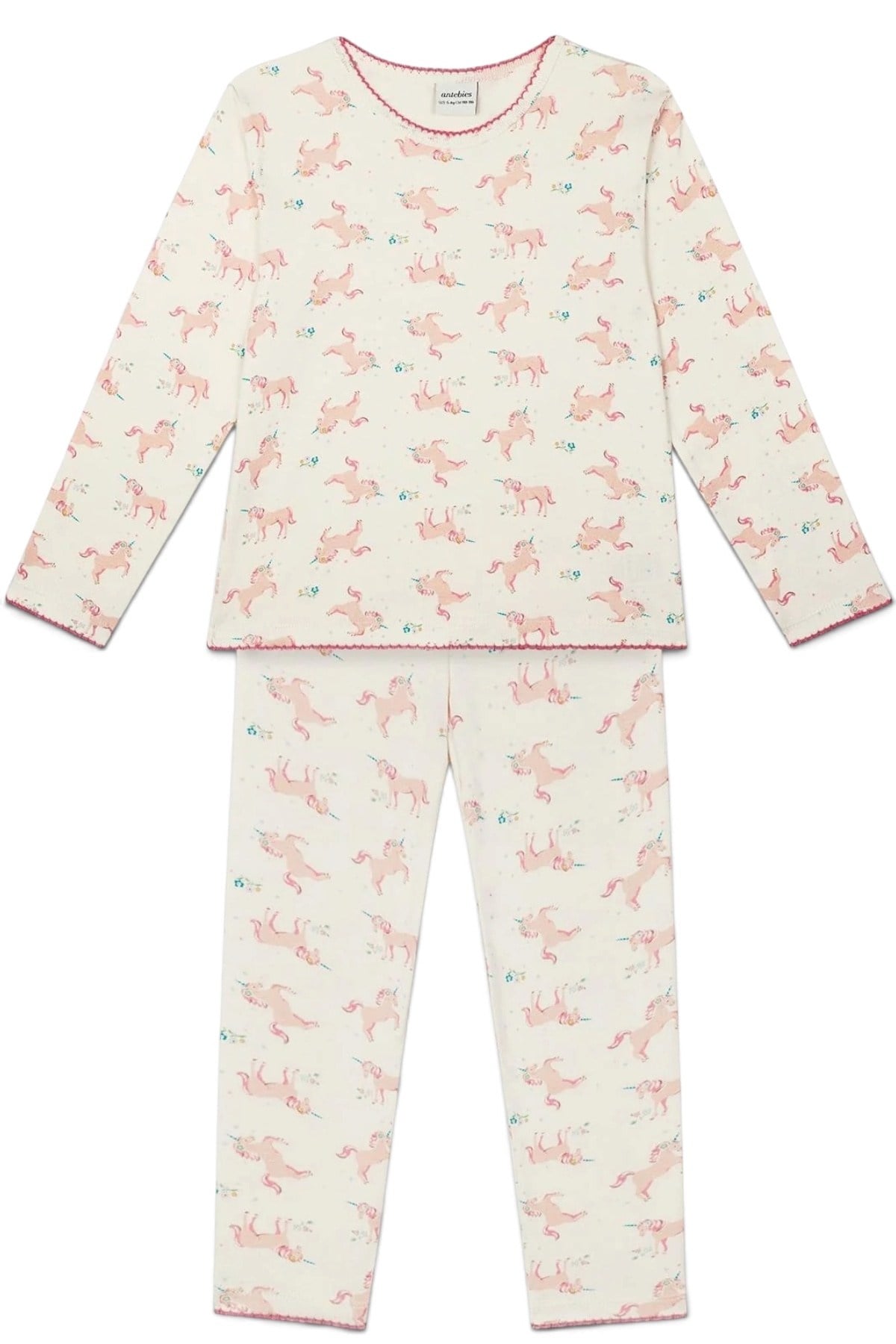 Antebies / Unicorn Masalı Uzun Kollu Taytlı Pijama Takımı Pembe