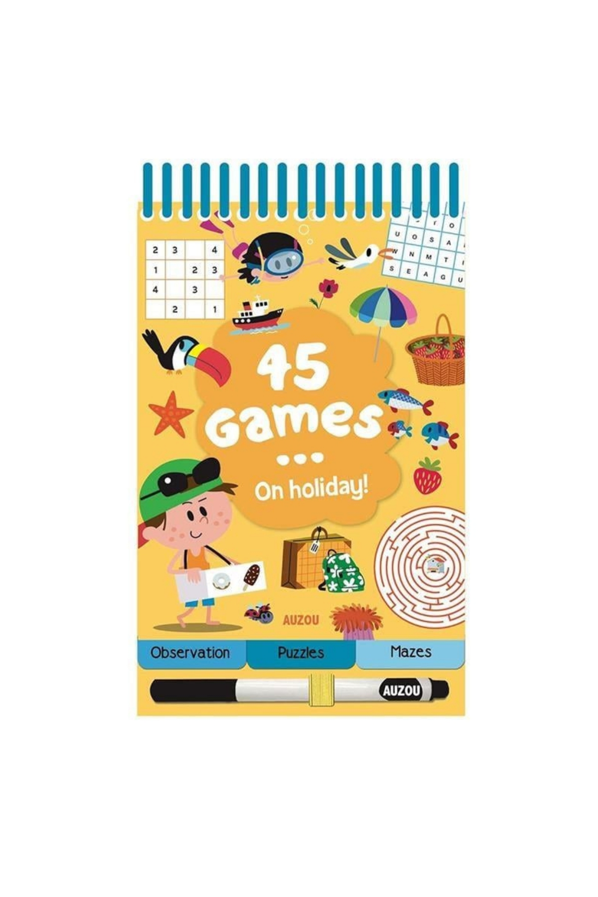 Auzou / 45 Games - On Holiday Çok Renkli