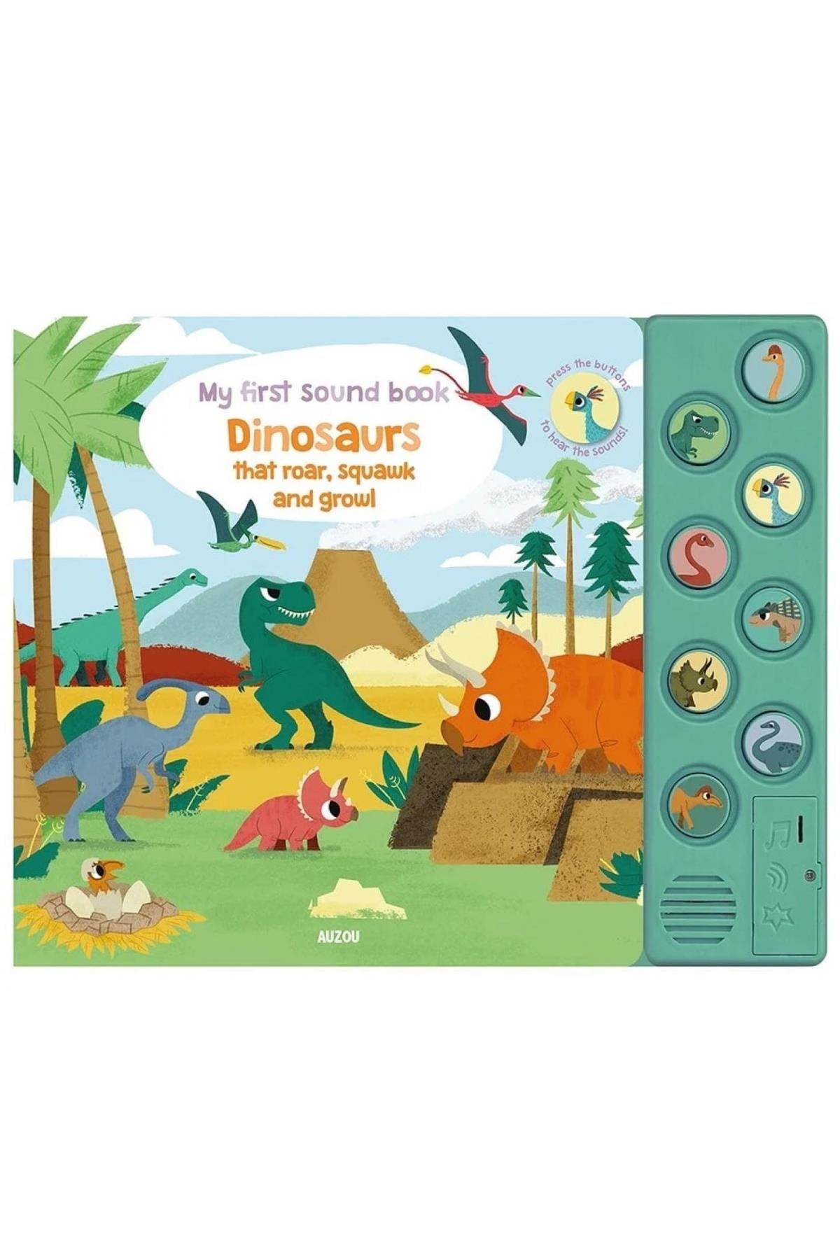 Auzou /My First Sound Book - Dinosaur Çok Renkli