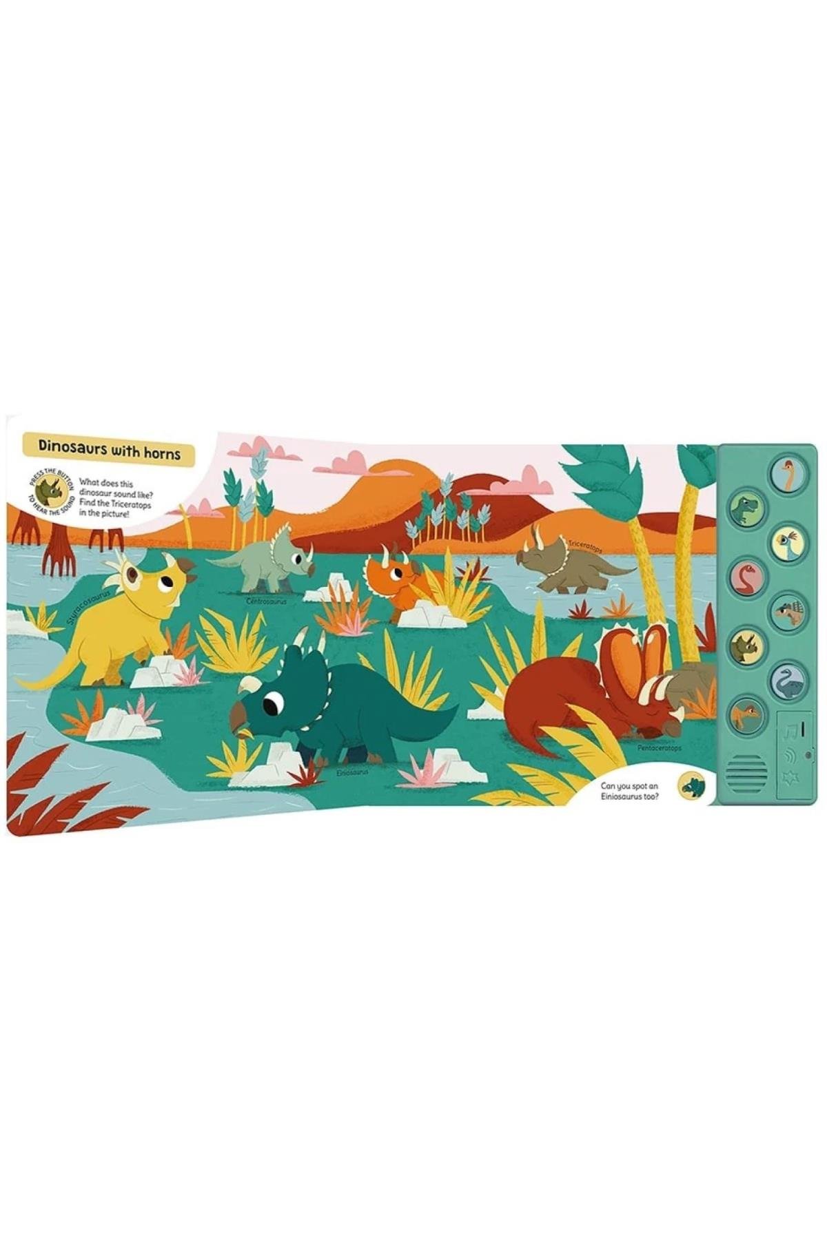 Auzou /My First Sound Book - Dinosaur Çok Renkli