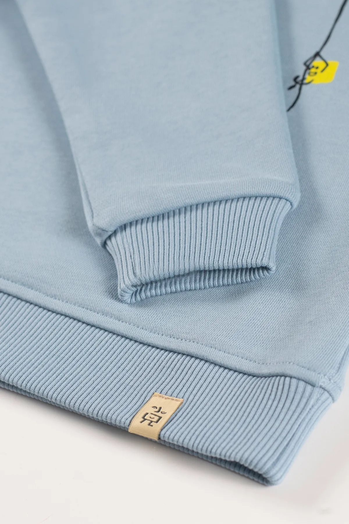 Beetlebeez / Çocuk Bisiklet Yaka Baskılı ve Nakışlı Sweatshirt - Açık Mavi Açık Mavi