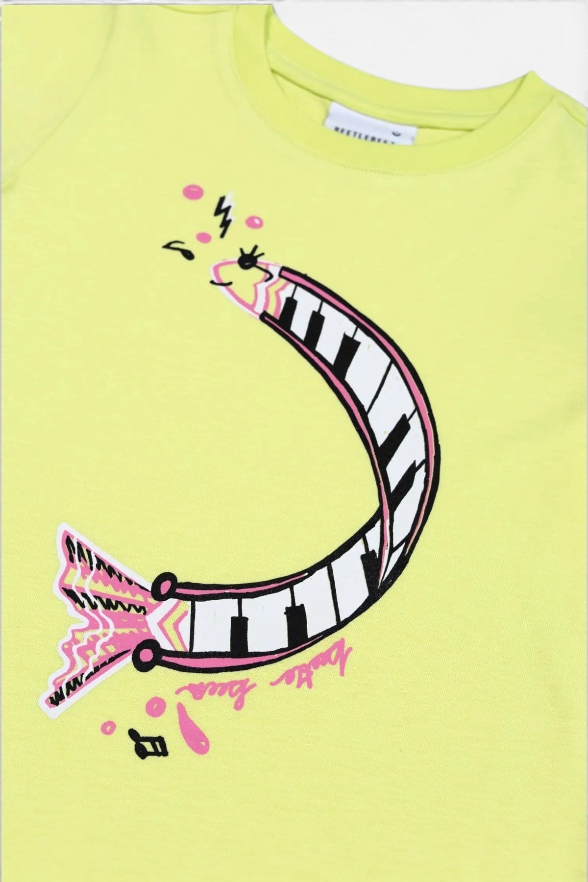Beetlebeez / Piano Fish Dress_Pink Çok Renkli