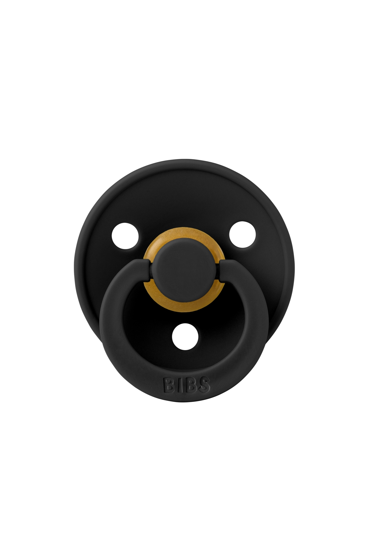 Bibs - Tek Renk / Latex Emzik Black