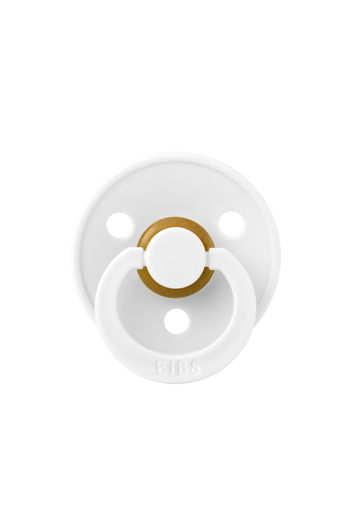 Bibs - Tek Renk / Latex Emzik White