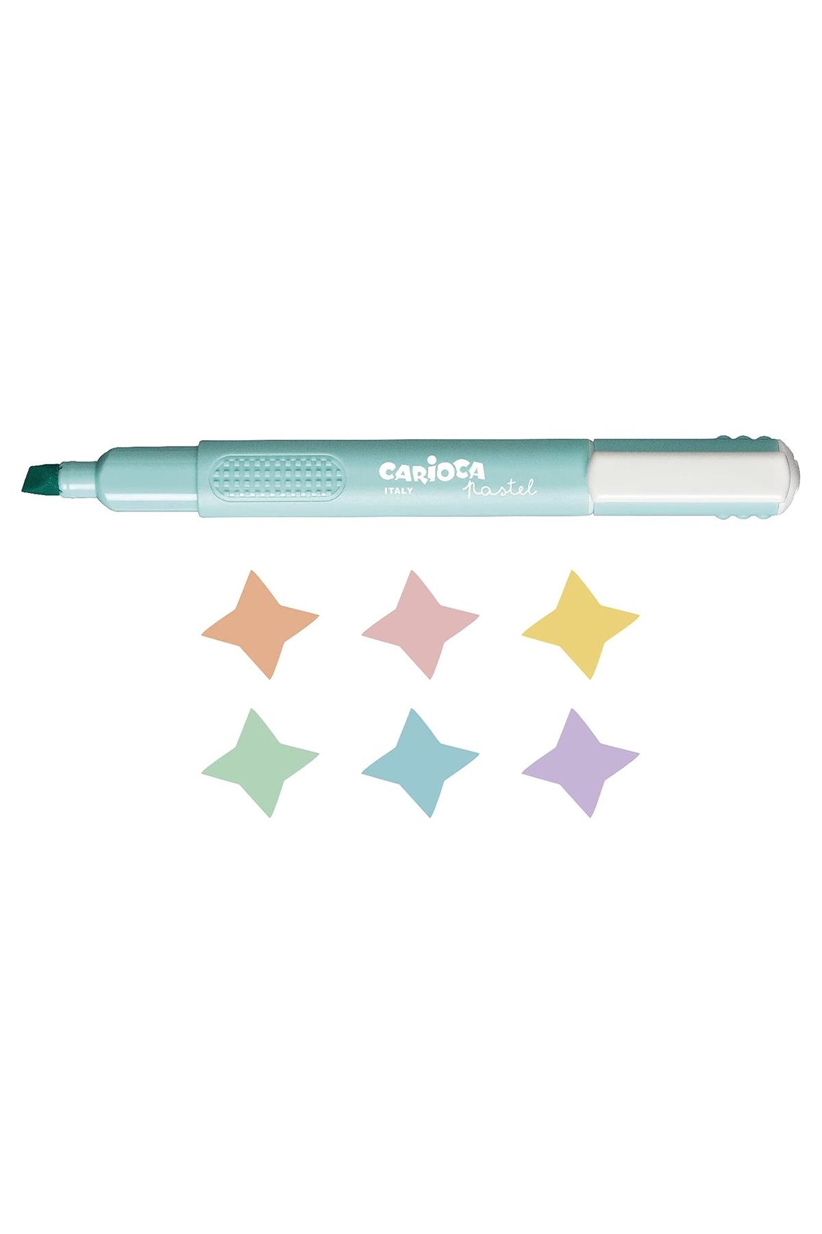Carioca / PASTEL RENK İŞARETLEME KALEMİ 6'LI Çok Renkli