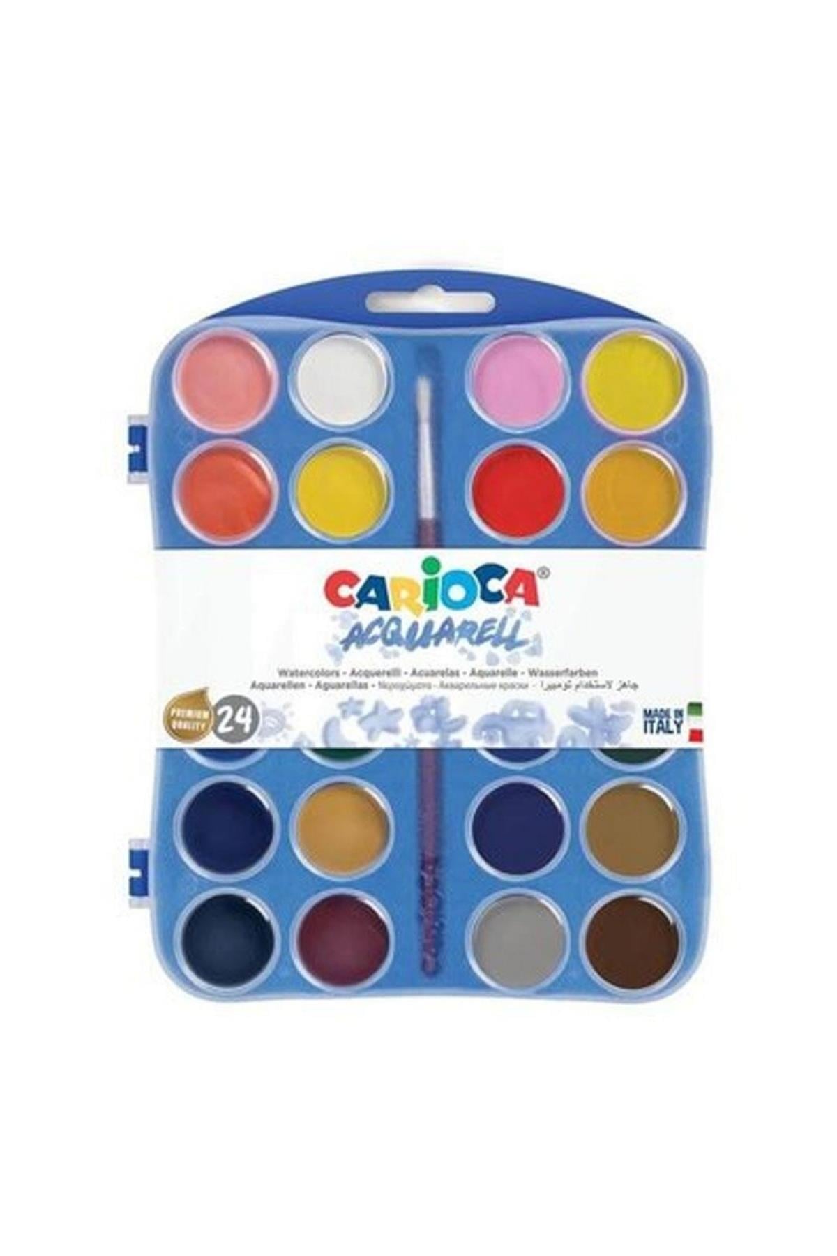 Carioca / SULU BOYA 30 MM. FIRÇALI 24'LÜ Çok Renkli