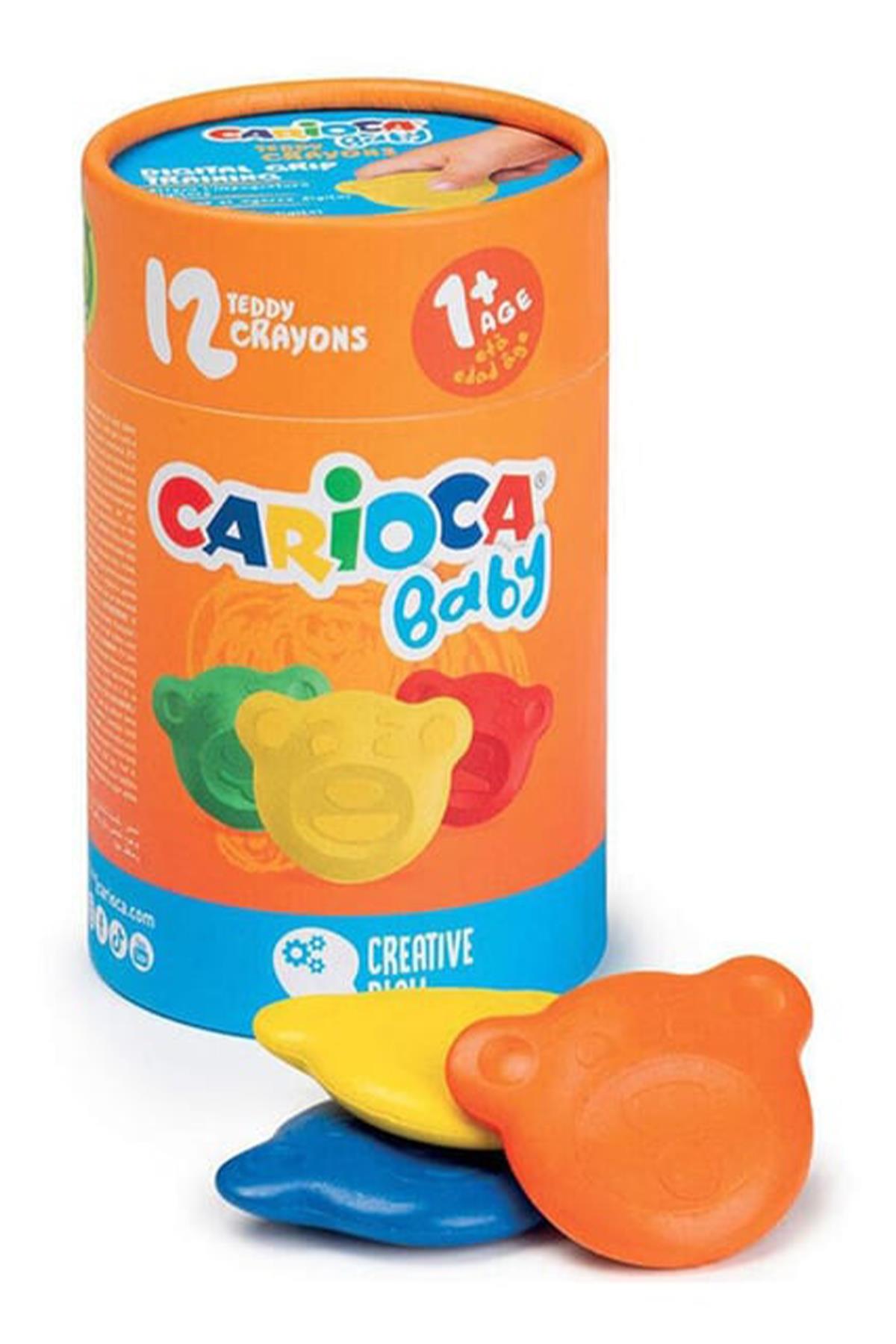Carioca / TEDDY BEBEK CRAYONS 12'Lİ 1+YAŞ Çok Renkli