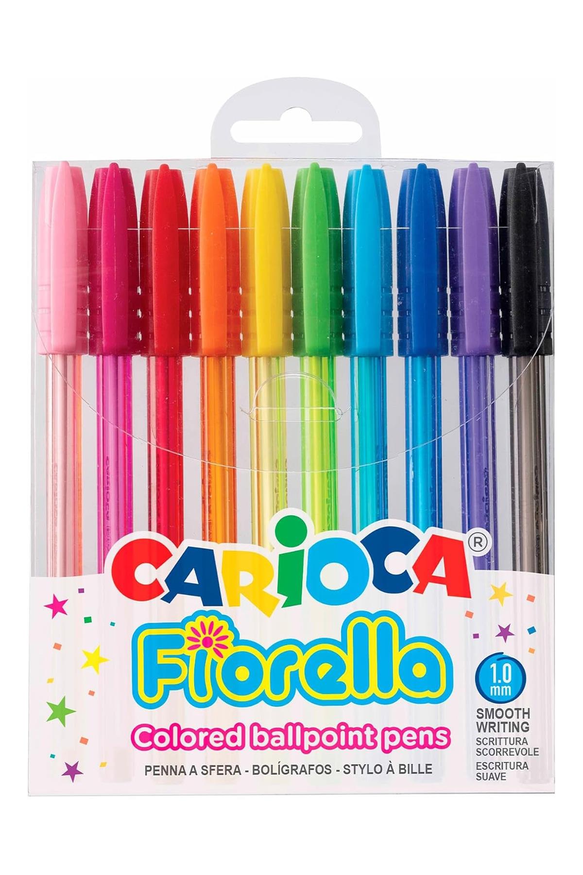 CARİOCA TÜKENMEZ KALEM FIORELLA 10LU Çok Renkli
