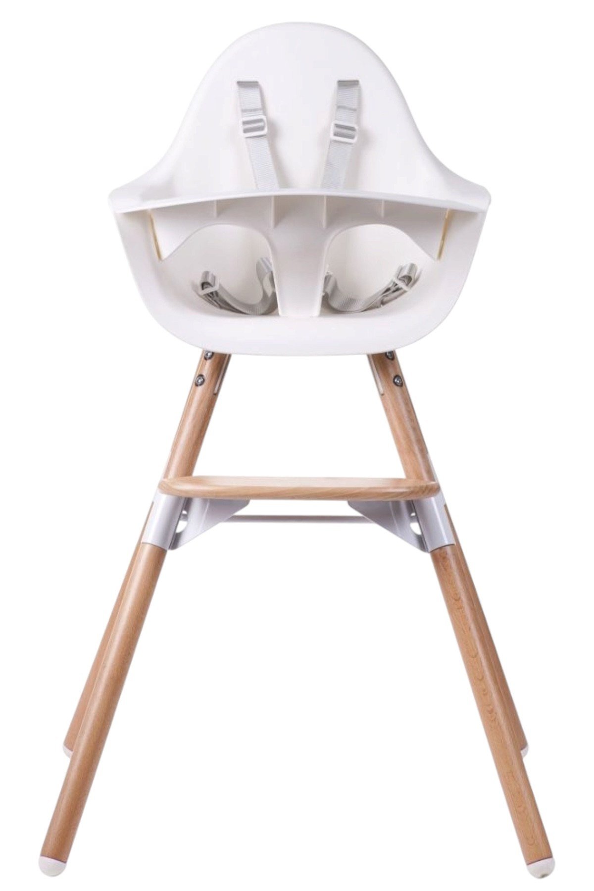 Child Home / Evolu 2 Mama Sandalyesi, Beyaz Naturel/Beyaz Tepsi) Std
