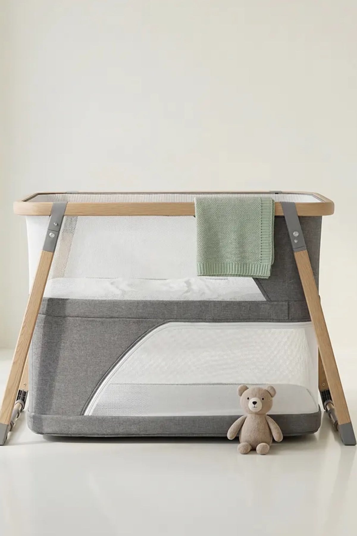 Child Home / Nacalu 3'ü 1 Arada Anne Yanı Beşiği Gri