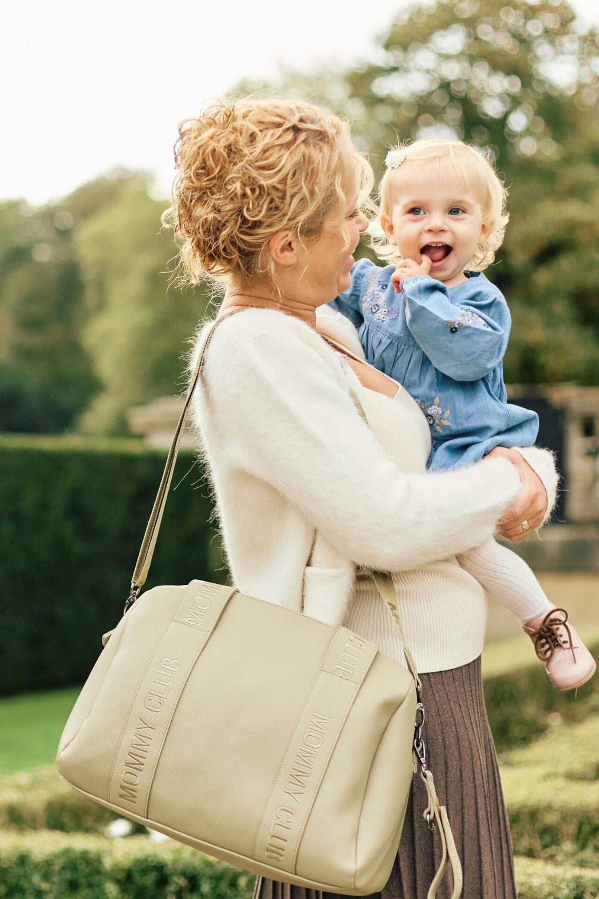 Childhome  / Mommy  Club Bag, Vegan Deri Yeşil Yeşil