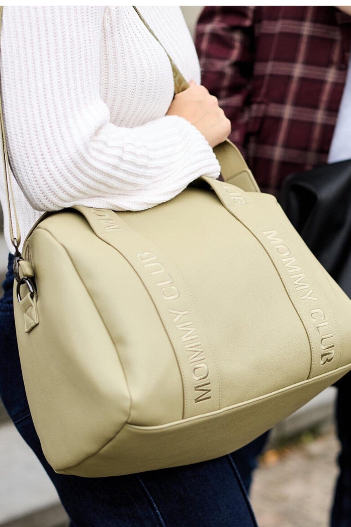 Childhome  / Mommy  Club Bag, Vegan Deri Yeşil Yeşil