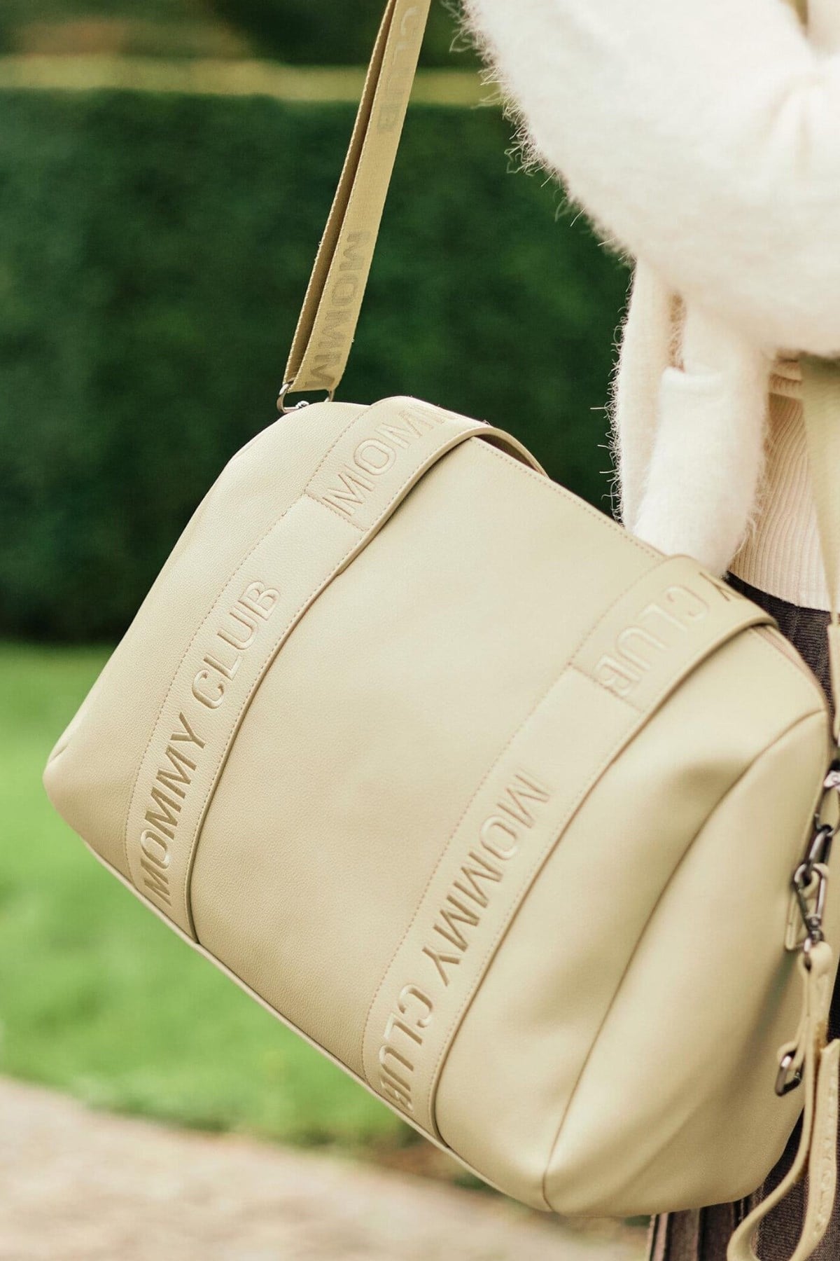 Childhome  / Mommy  Club Bag, Vegan Deri Yeşil Yeşil