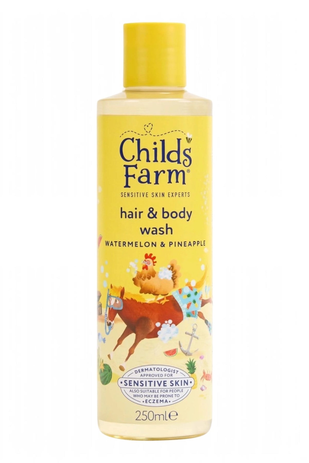 Childs Farm Karpuz ve Ananas Özlü Çocuk Saç ve Vücut Şampuanı Renksiz
