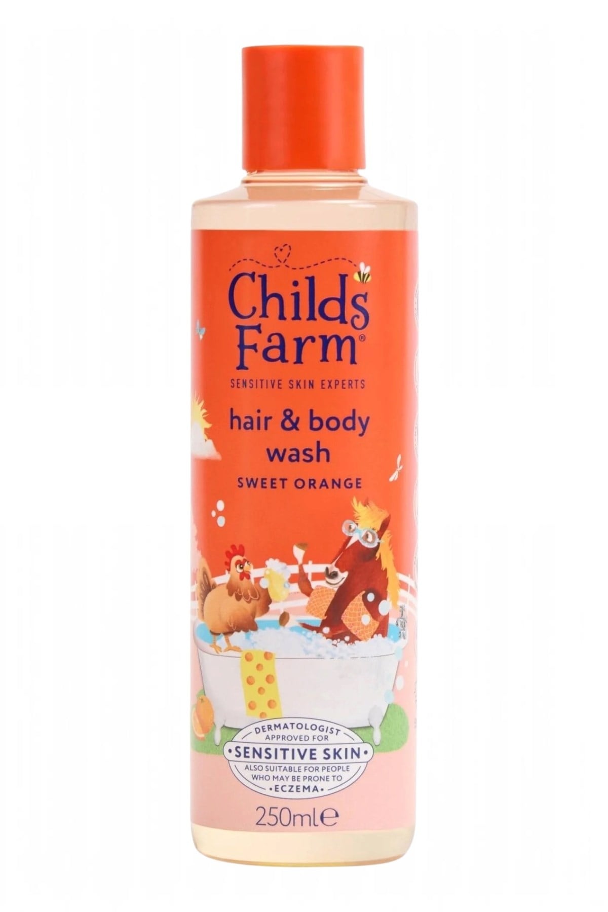 Childs Farm Organik Tatlı Portakal Özlü Çocuk Saç ve Vücut Şampuan Renksiz