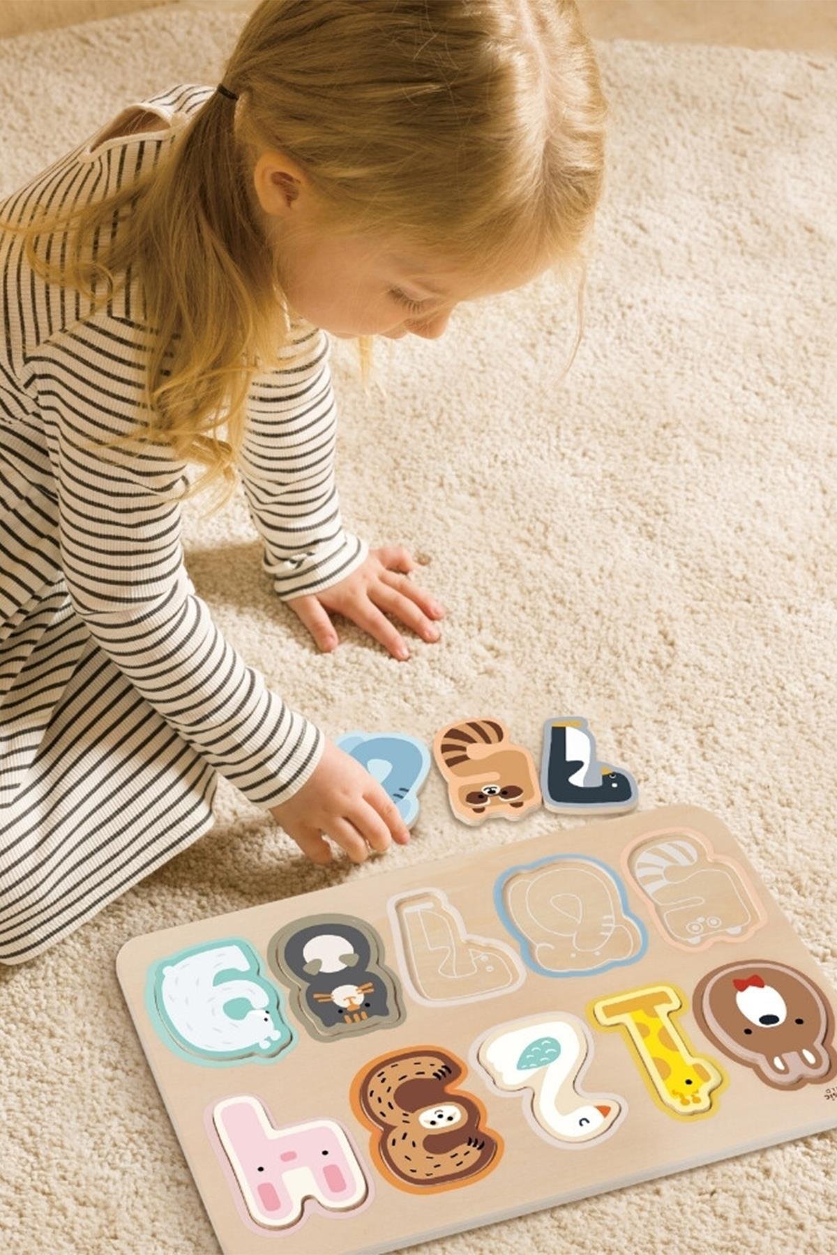 Classic World Ahşap Rakam Yapbozu Çok Renkli