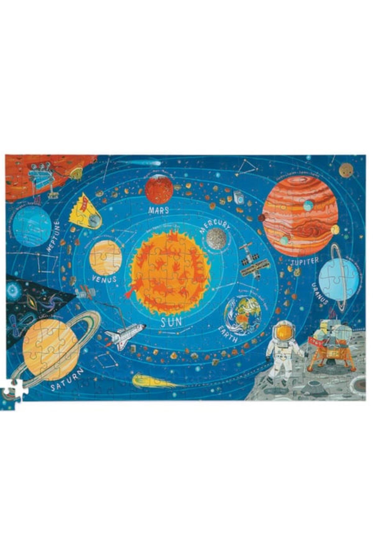 Crocodile Creek Poster Puzzle - 200 Parça - Uzay Çok Renkli