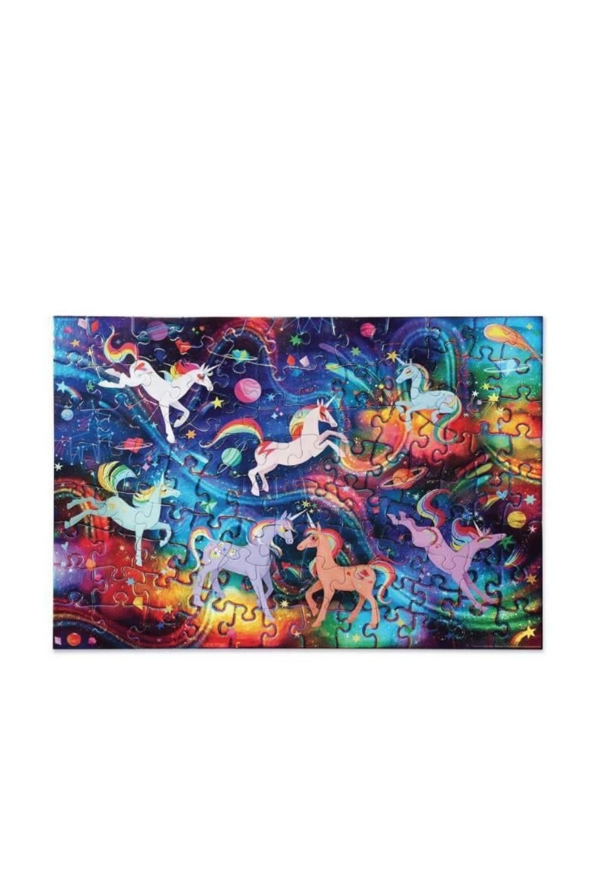 Crocodile Creek Puzzle - 100 Parça - Unicorn Galaksi Çok Renkli