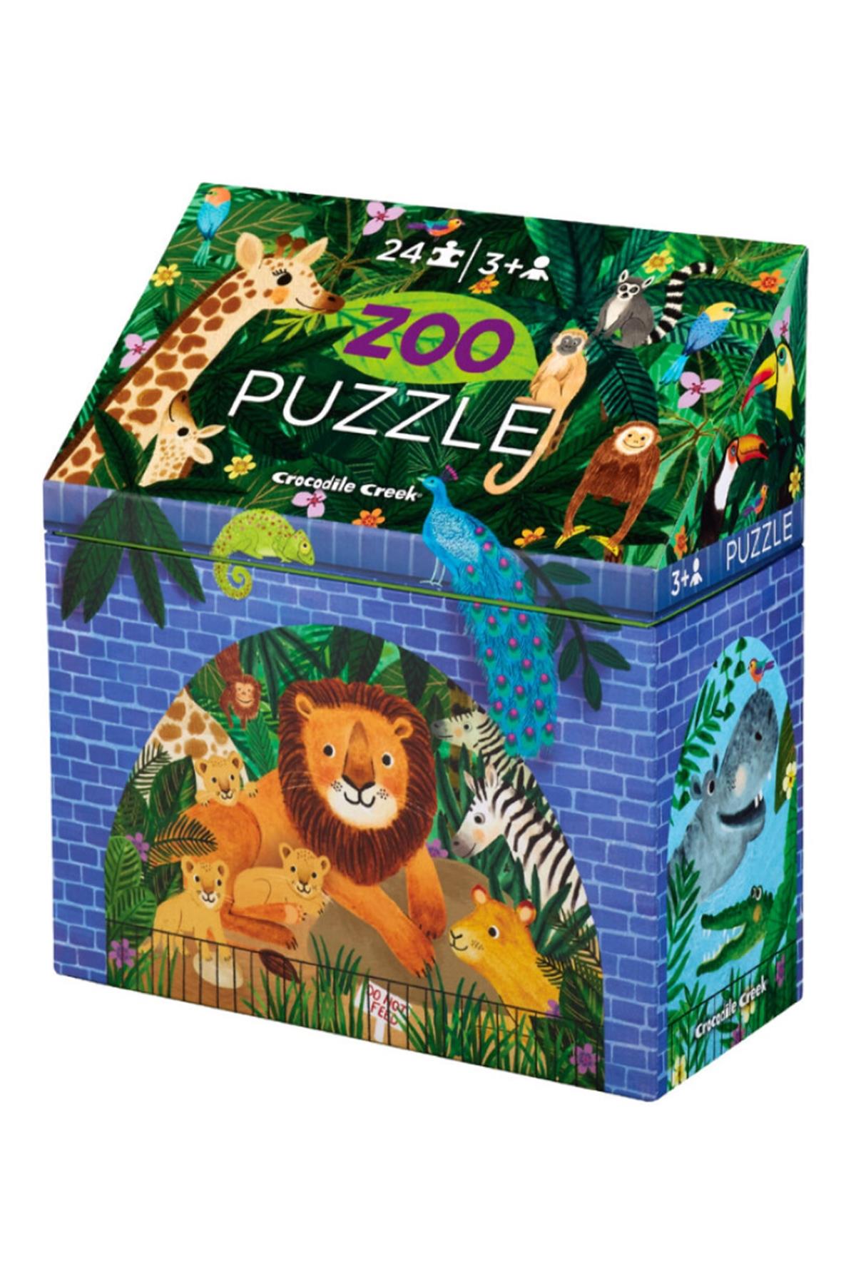 Crocodile Creek Puzzle - 24 Parça - Hayvanat Bahçesi Çok Renkli