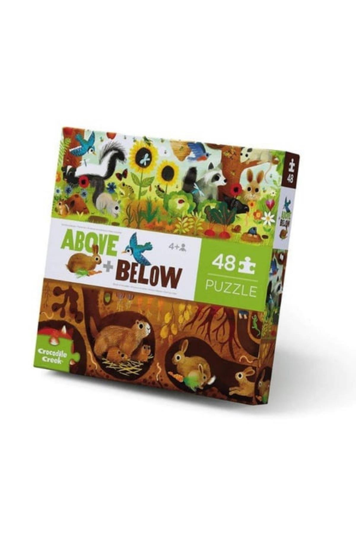 Crocodile Creek Puzzle - 48  Parça - Arka Bahçe Keşfi Çok Renkli