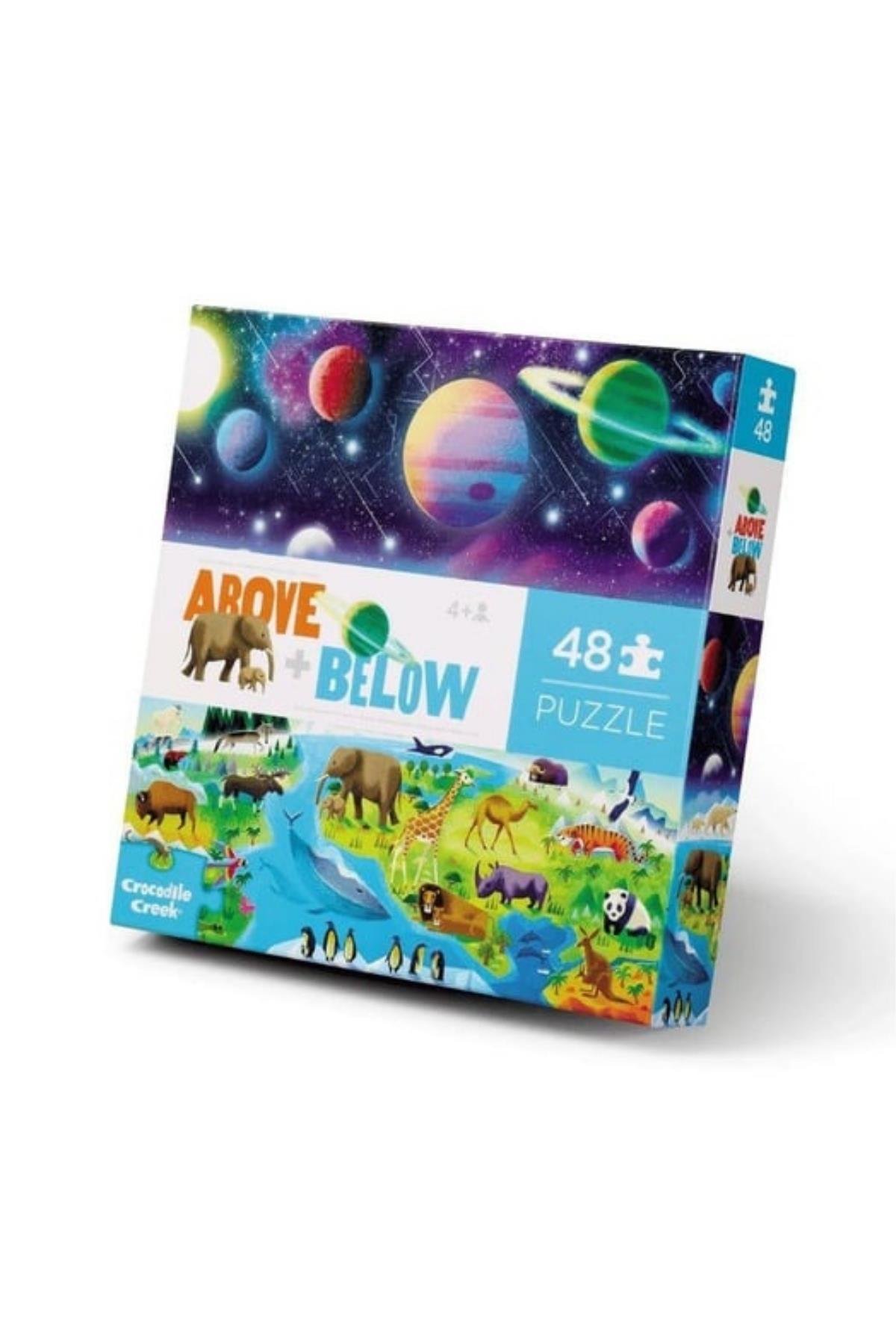 Crocodile Creek  Puzzle - 48 Parça - Dünya Ve Uzay Çok Renkli