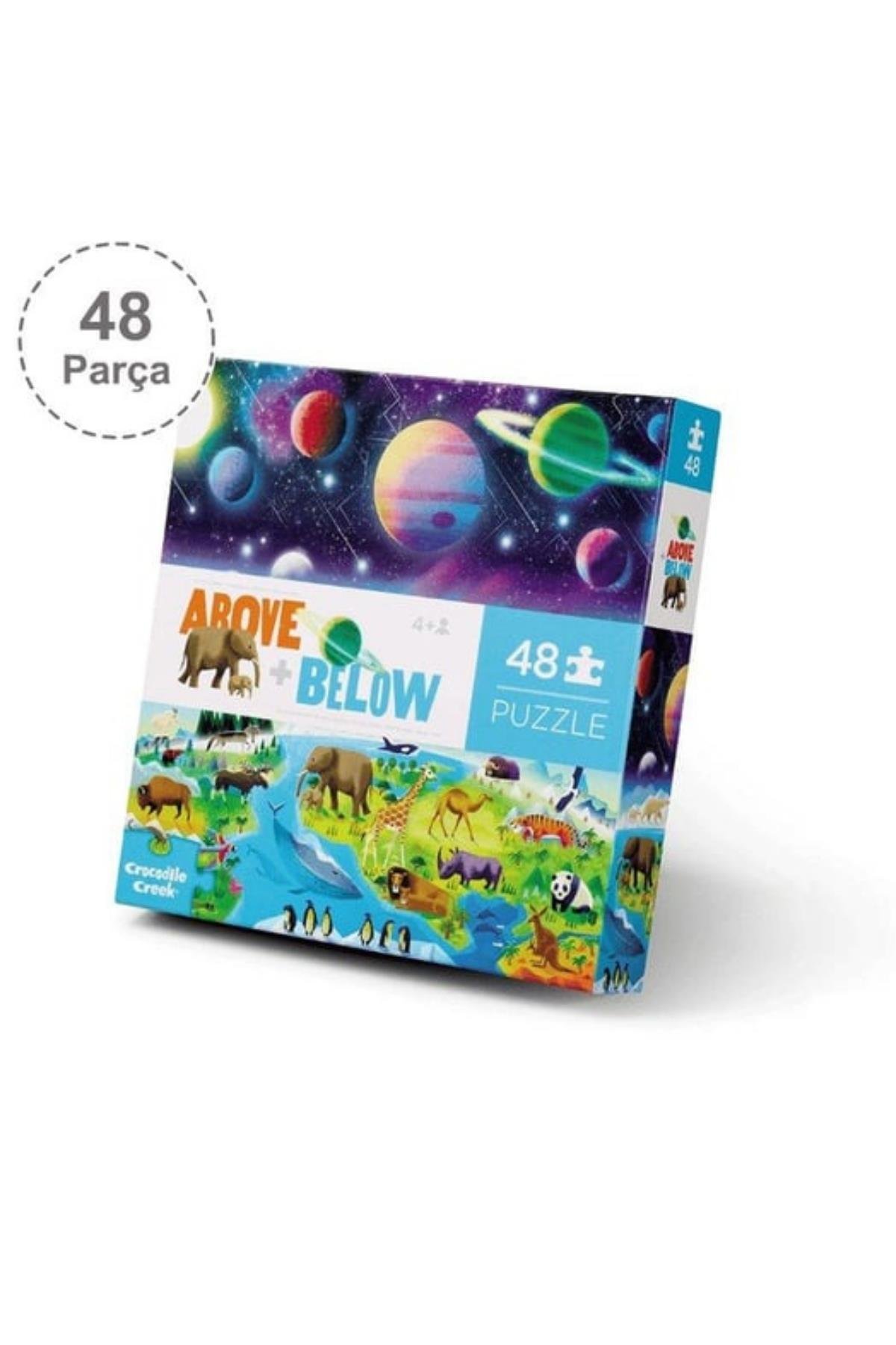 Crocodile Creek  Puzzle - 48 Parça - Dünya Ve Uzay Çok Renkli