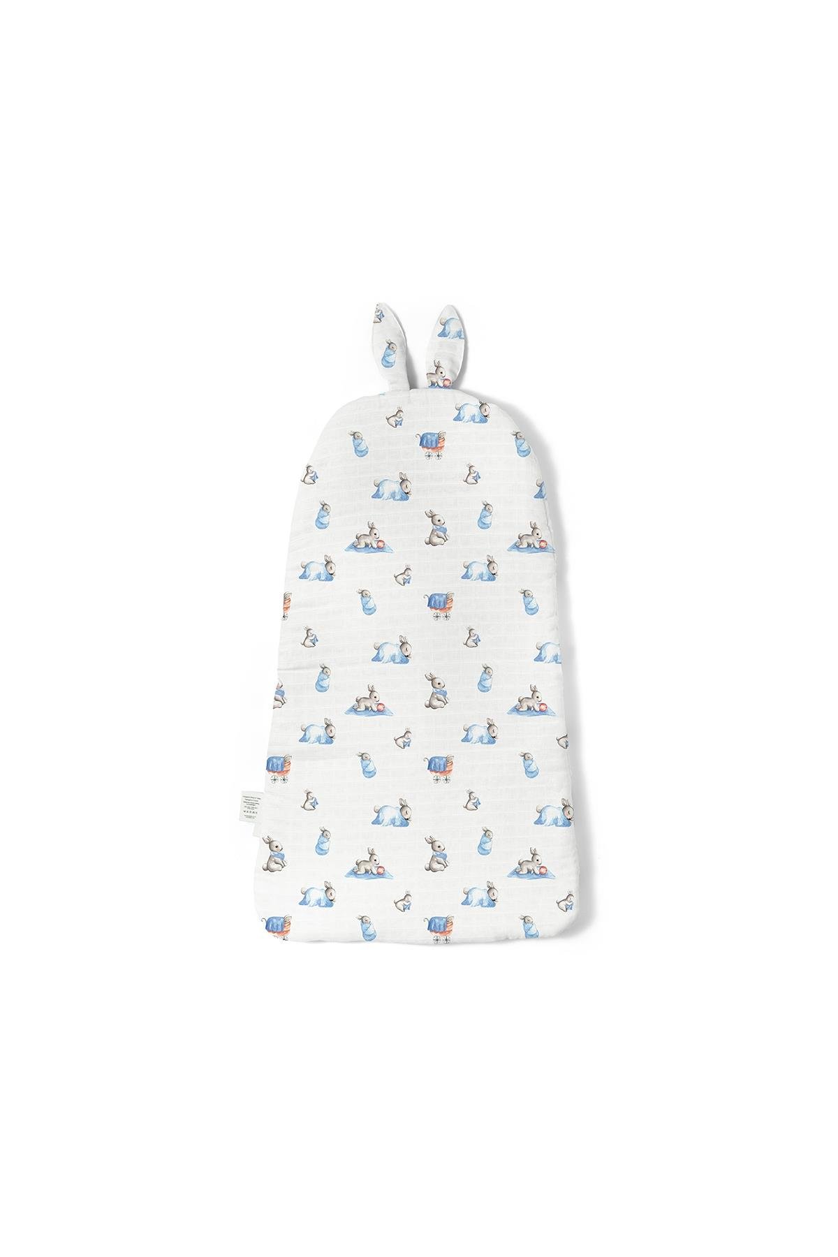 Deux Lapins / Bébé Lapin Müslin Kundak Battaniye std