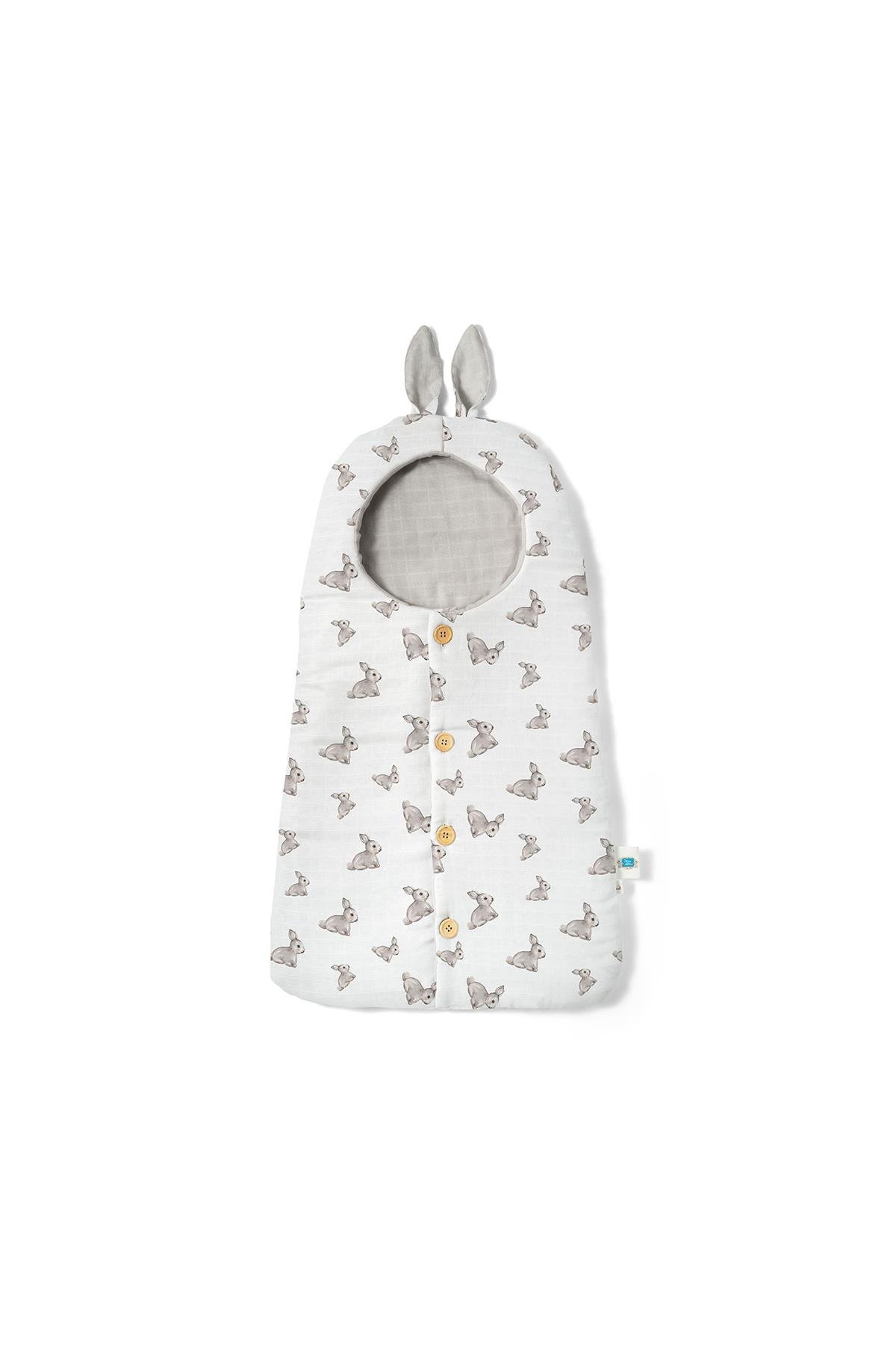 Deux Lapins / Iconique Lapin Müslin Kundak Battaniye std