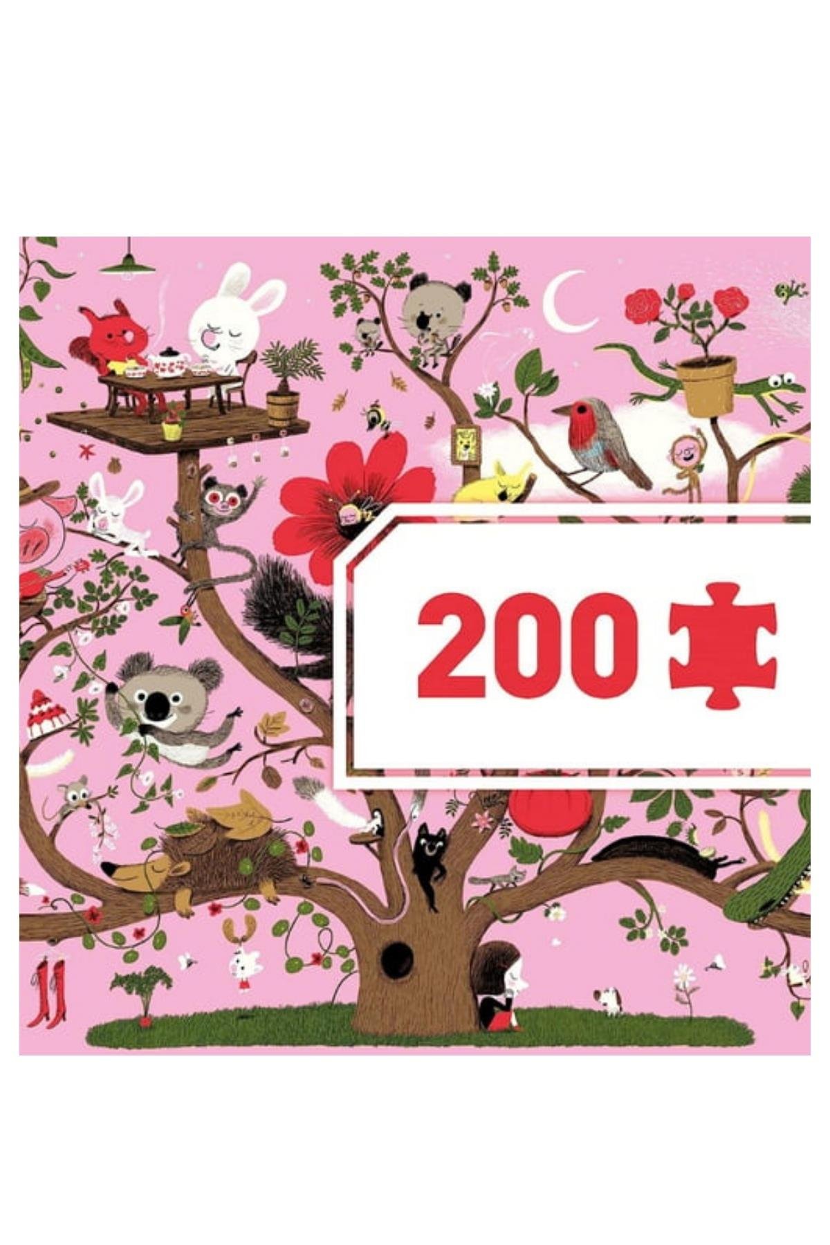 Djeco 200 Parça Panoramik Puzzle - Arbracadabra Çok Renkli