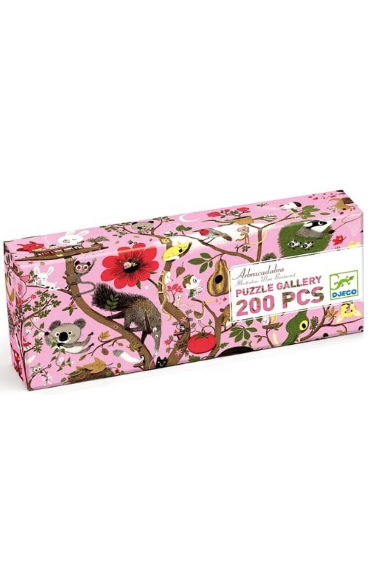 Djeco 200 Parça Panoramik Puzzle - Arbracadabra Çok Renkli