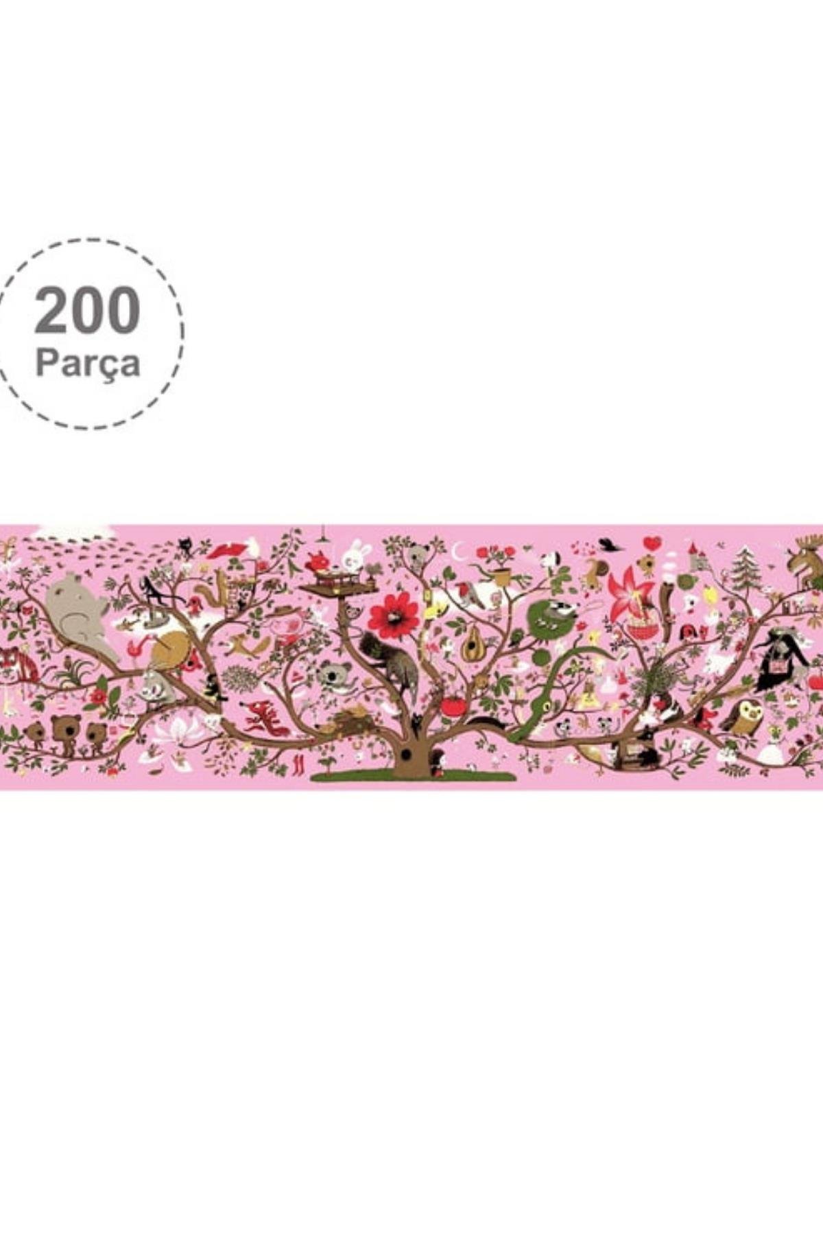 Djeco 200 Parça Panoramik Puzzle - Arbracadabra Çok Renkli