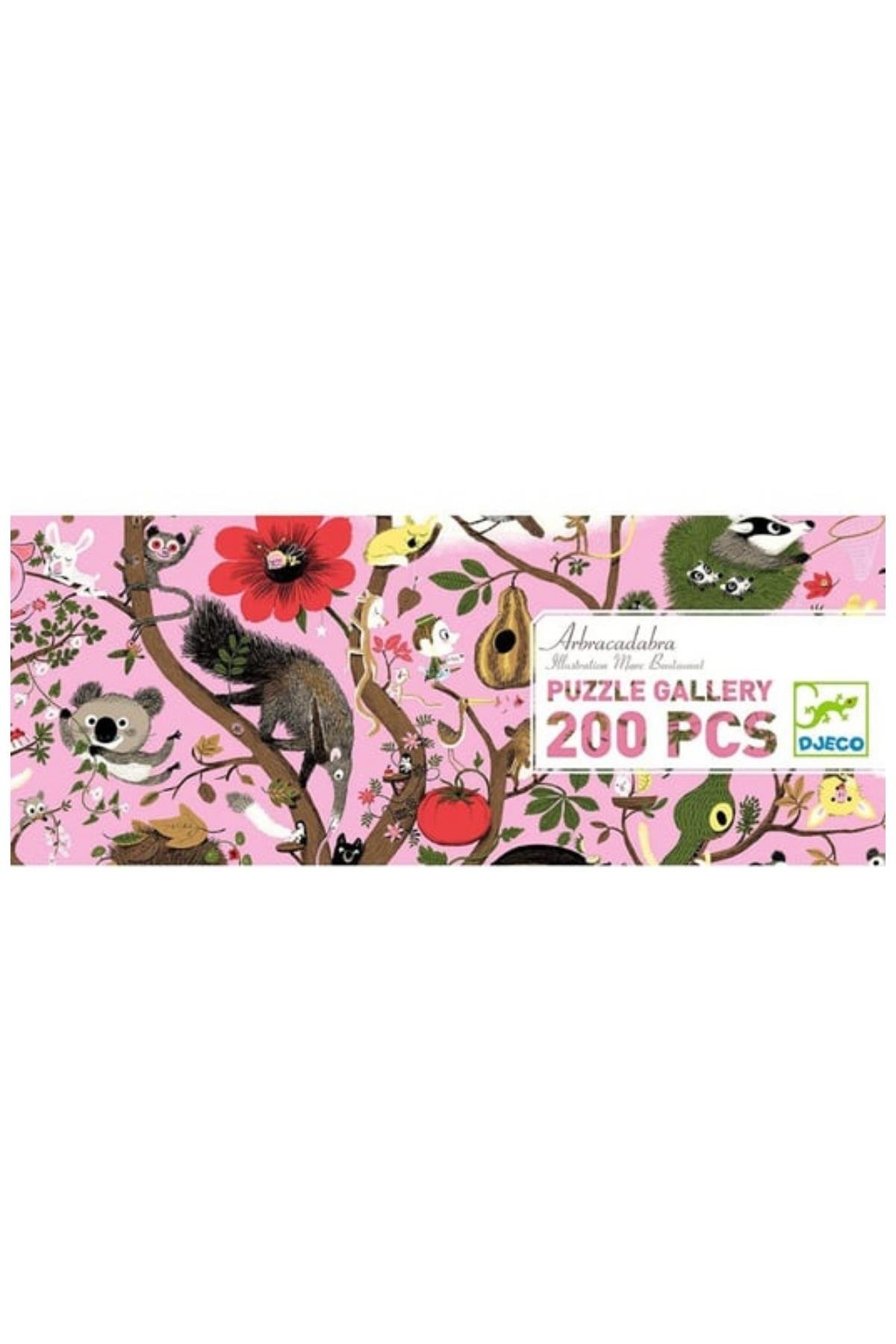 Djeco 200 Parça Panoramik Puzzle - Arbracadabra Çok Renkli