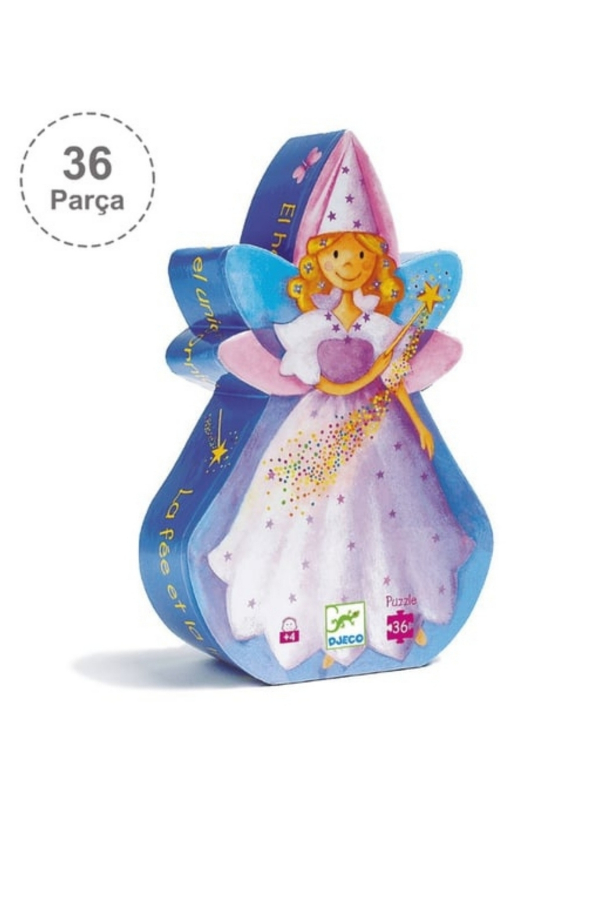 Djeco / Dekoratif Puzzle 36 Parça/The Fairy And The Unicorn Çok Renkli