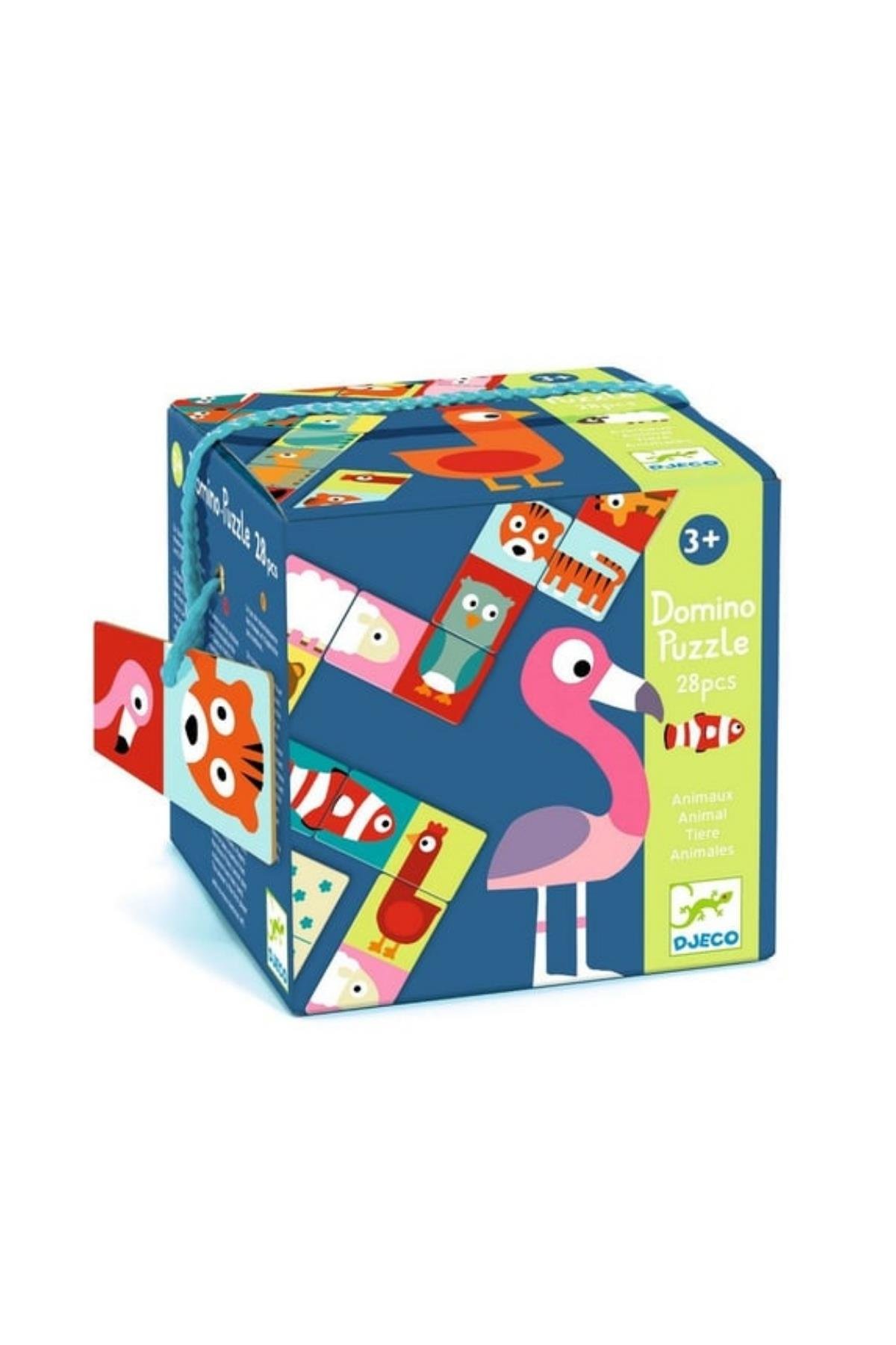 Djeco Domino Animo-Puzzle Çok Renkli