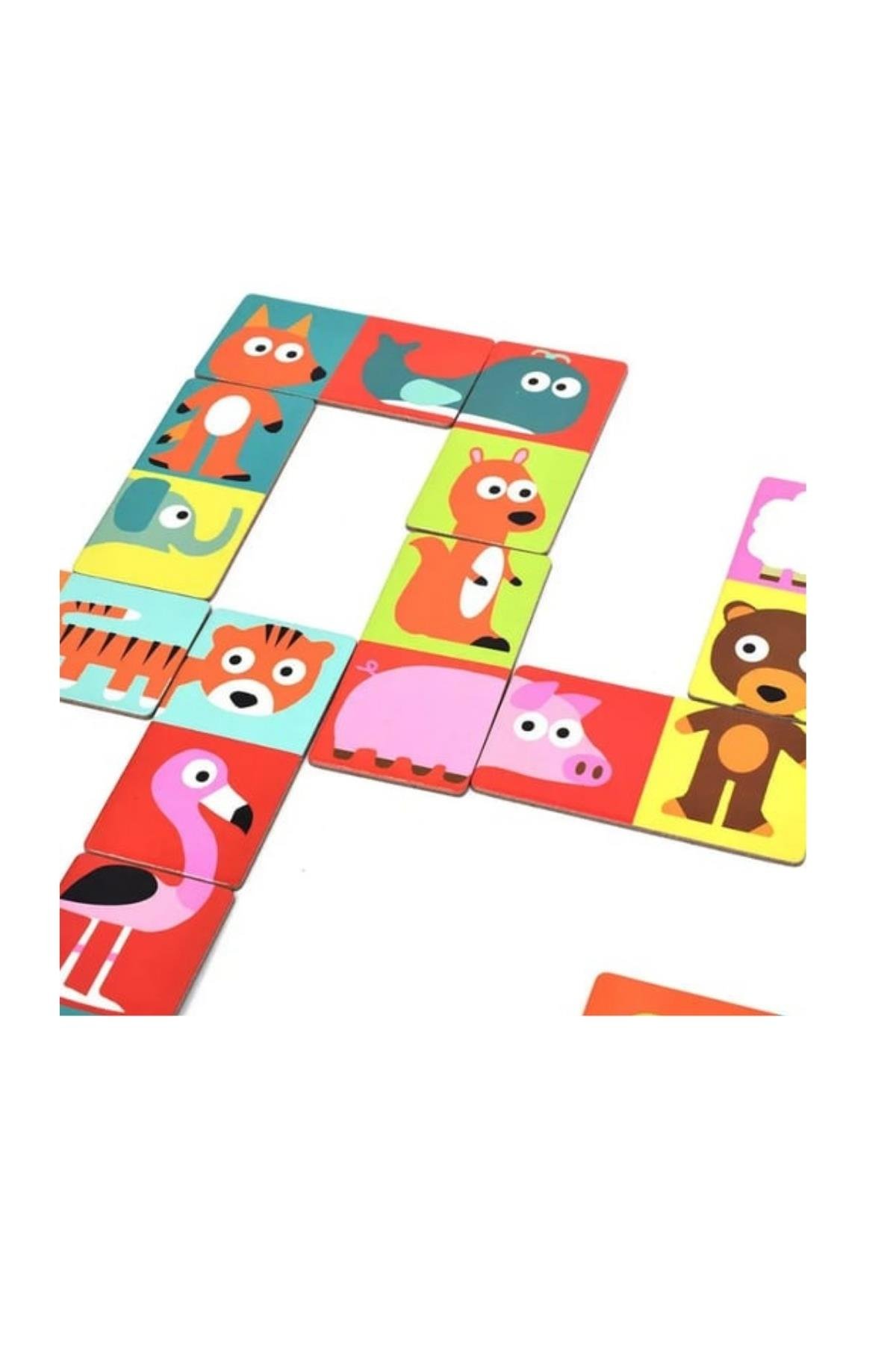 Djeco Domino Animo-Puzzle Çok Renkli