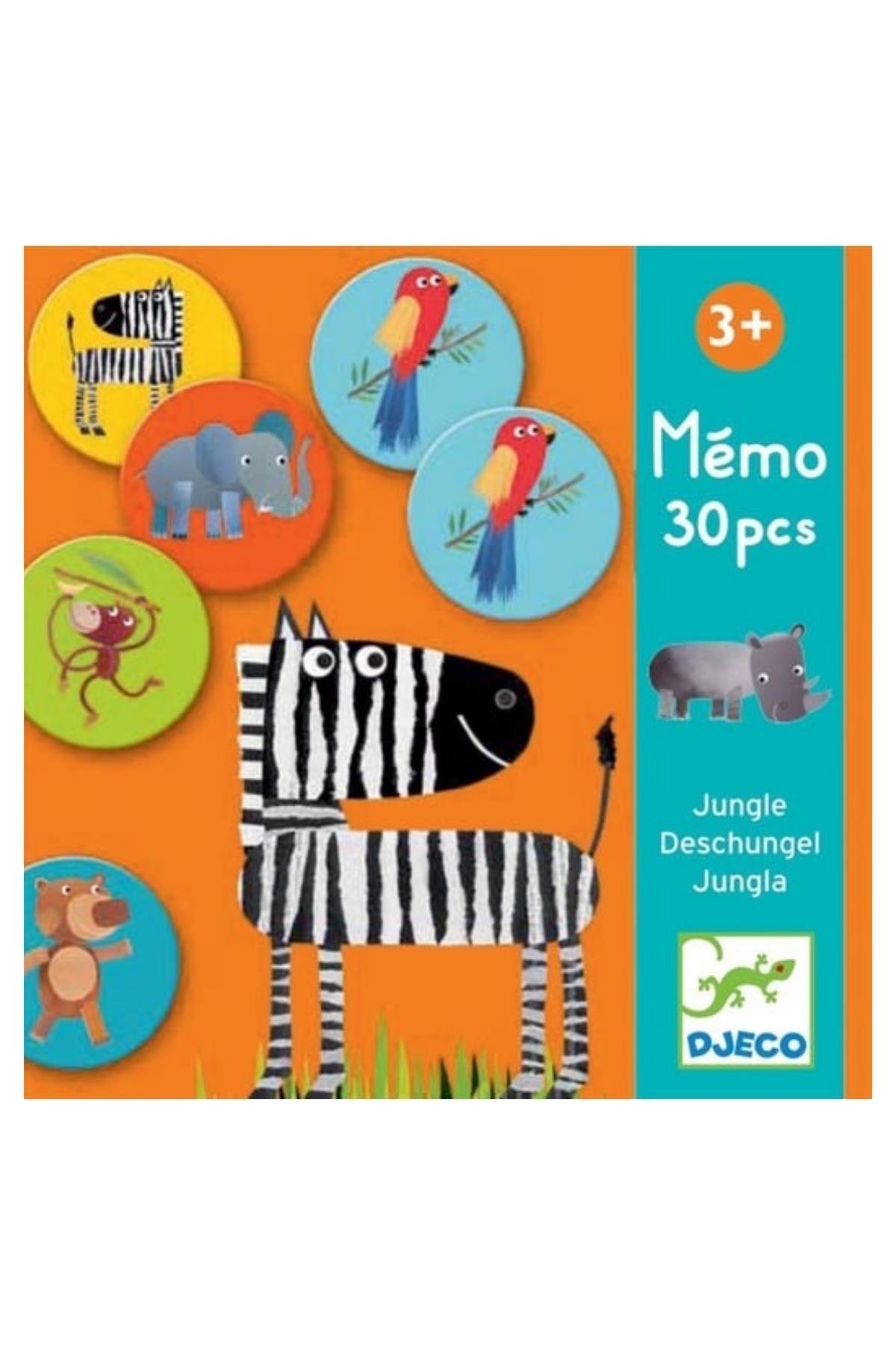Djeco Hafıza Oyunları / Memo Jungle Çok Renkli