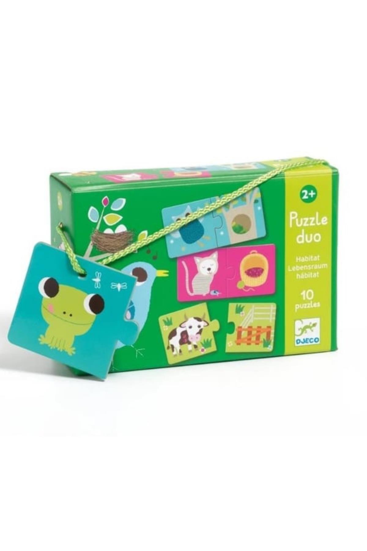 Djeco İkili Puzzle/ Duo Habitat Çok Renkli