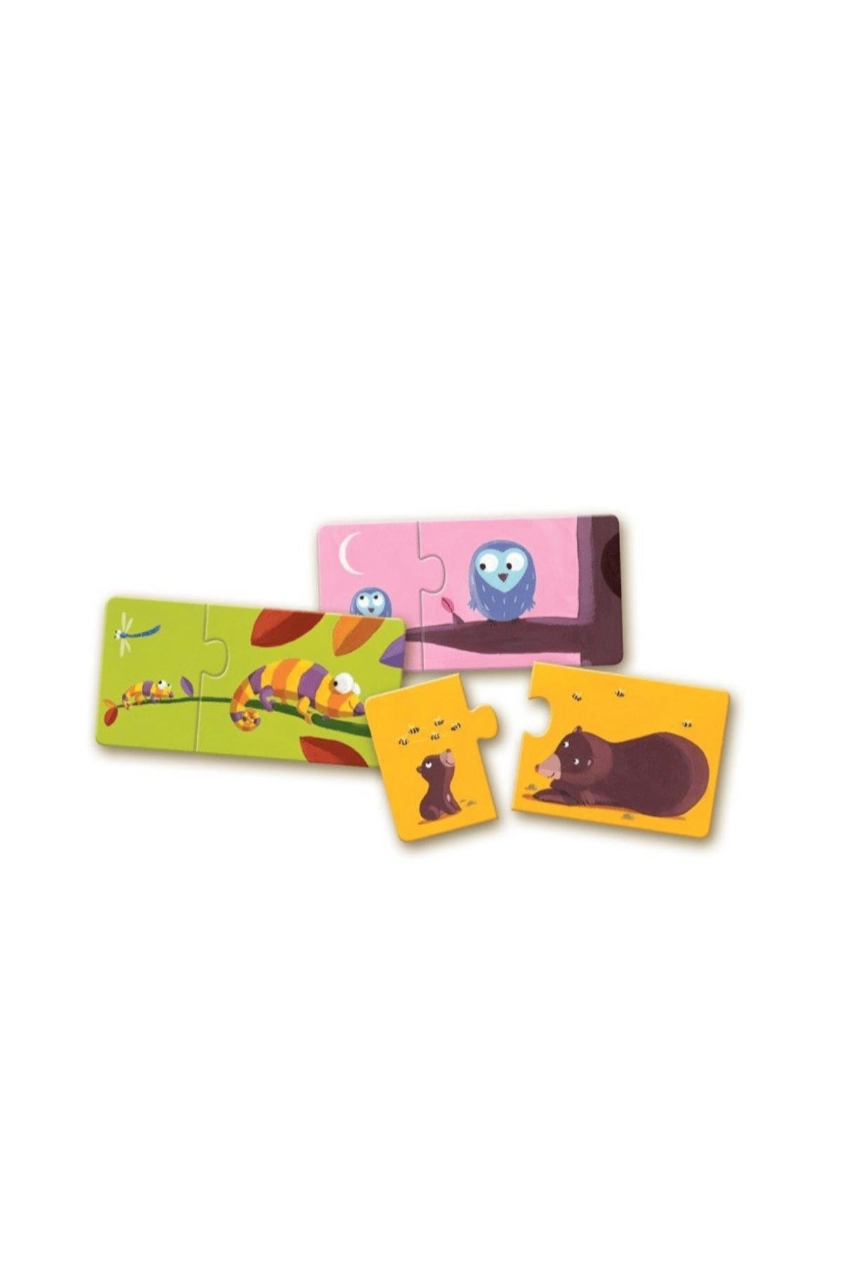 Djeco İkili Puzzle/ Duo Mom Baby Çok Renkli