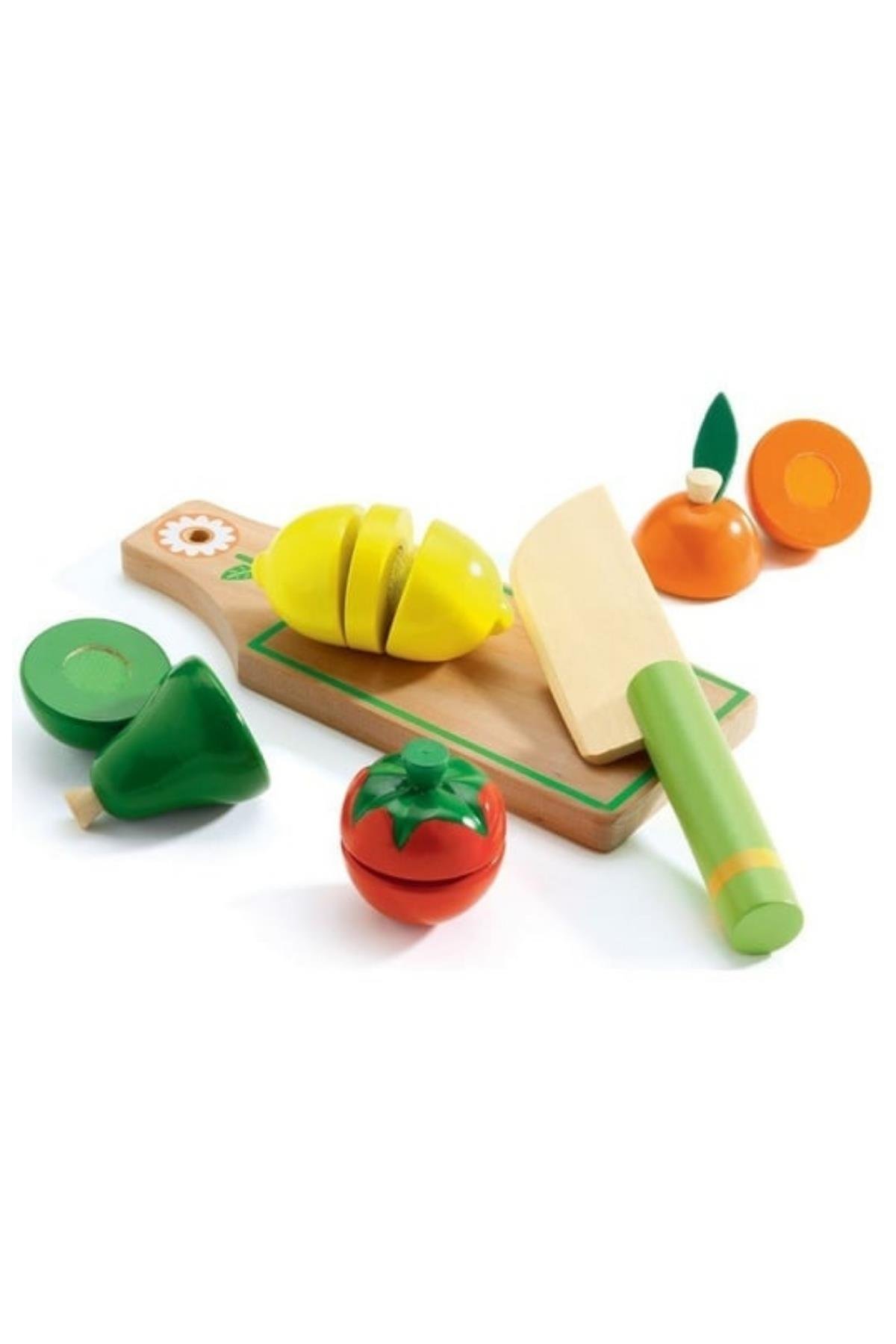 Djeco Kesme Tahtası / Fruits & Vegetables To Cut Çok Renkli