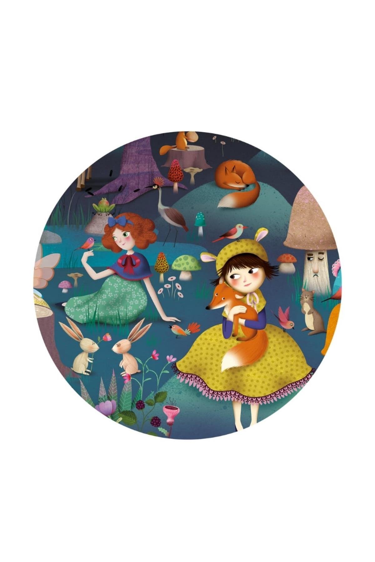 Djeco Klasik Puzzle 100 Parça/Enchanted Forest Çok Renkli