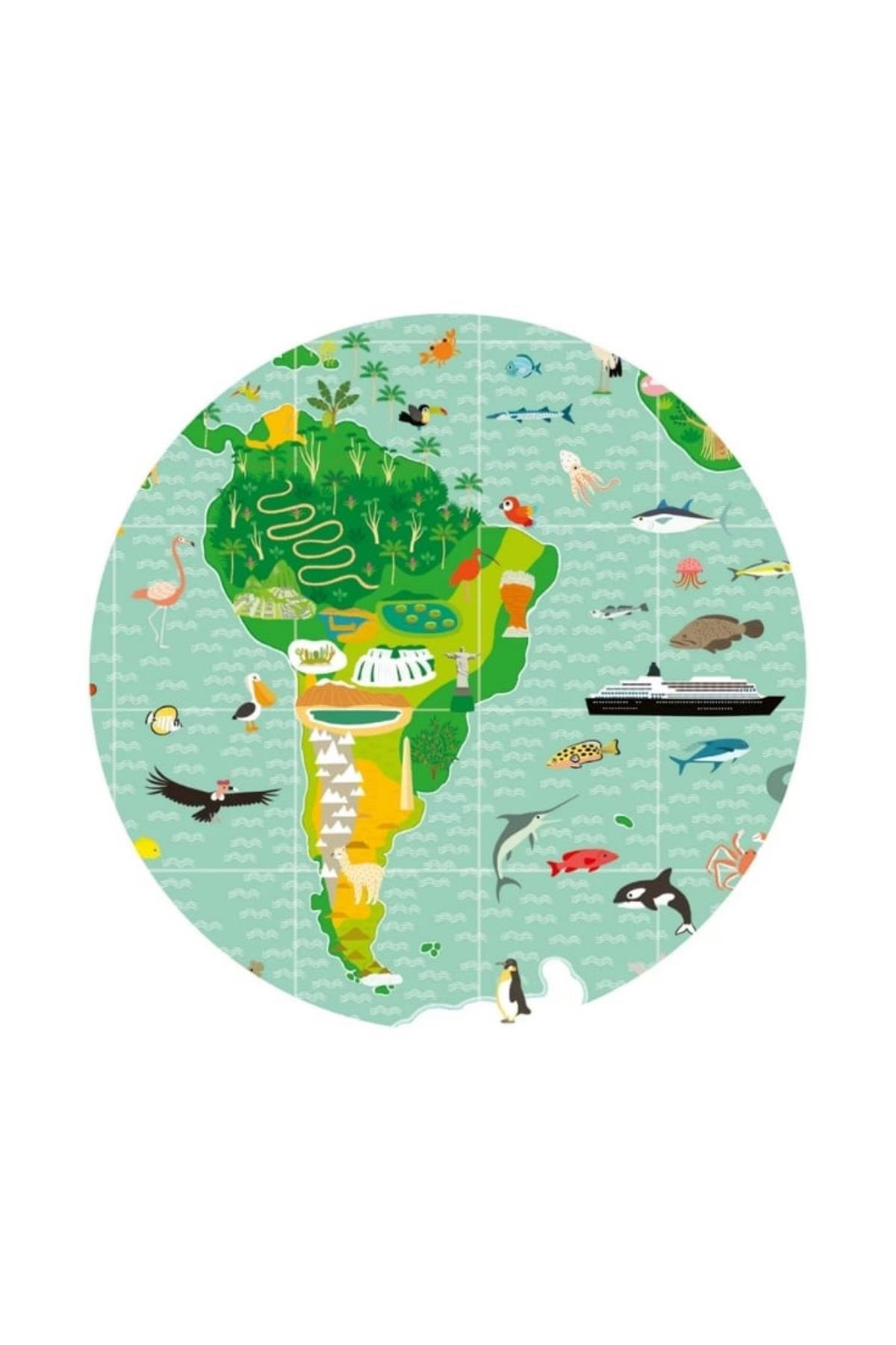 Djeco Klasik Puzzle 200 Parça/ Around The World Çok Renkli
