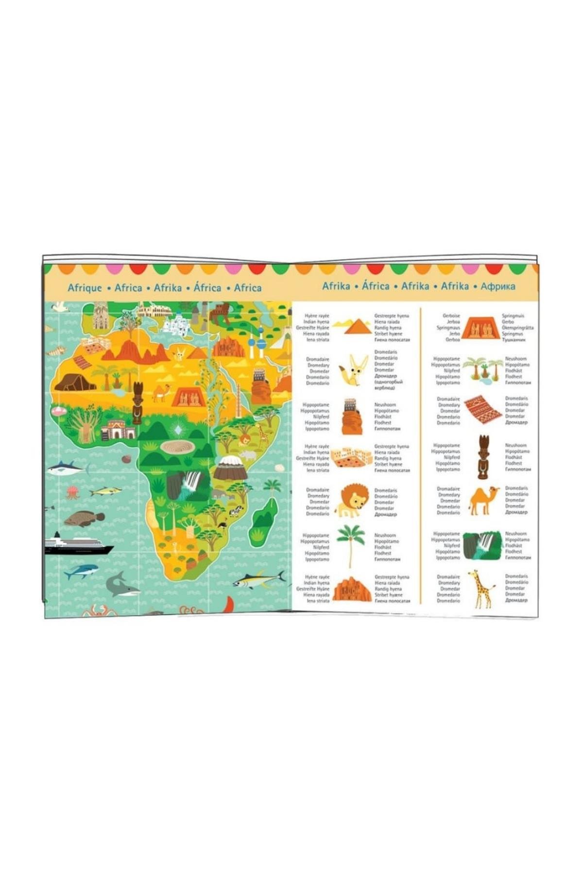 Djeco Klasik Puzzle 200 Parça/ Around The World Çok Renkli