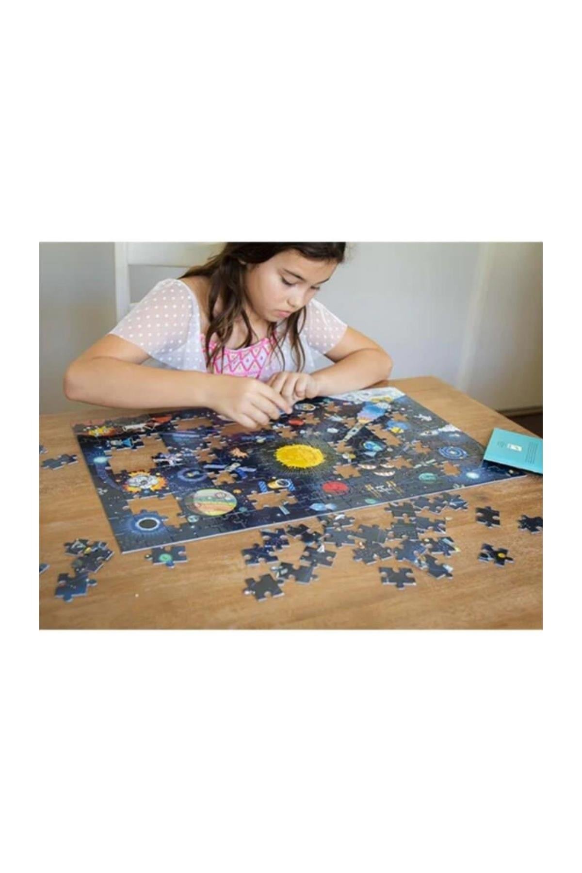 Djeco Klasik Puzzle 200 Parça / The Space Çok Renkli