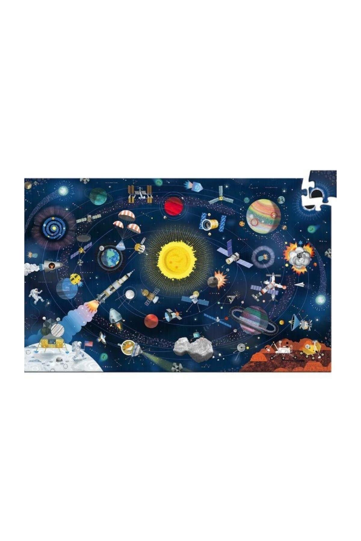 Djeco Klasik Puzzle 200 Parça / The Space Çok Renkli
