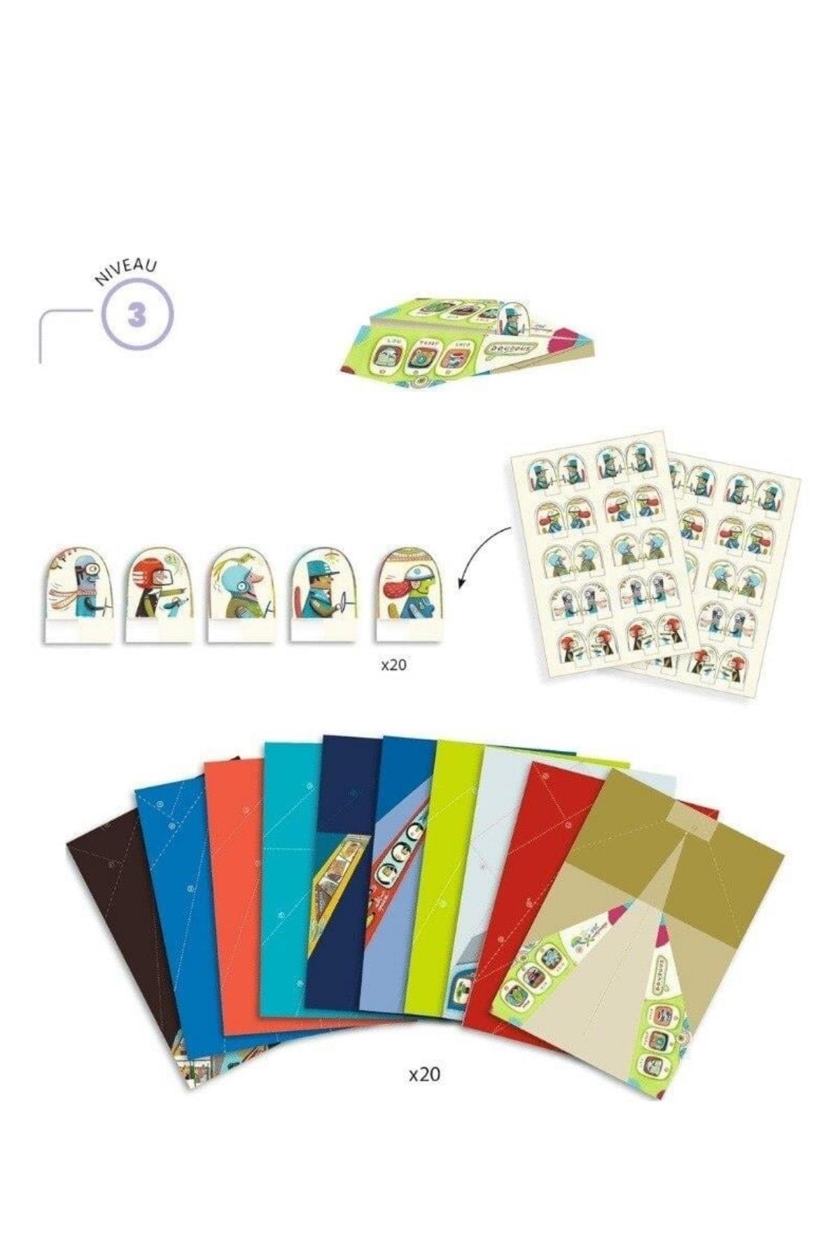 Djeco Origami / Planes Çok Renkli