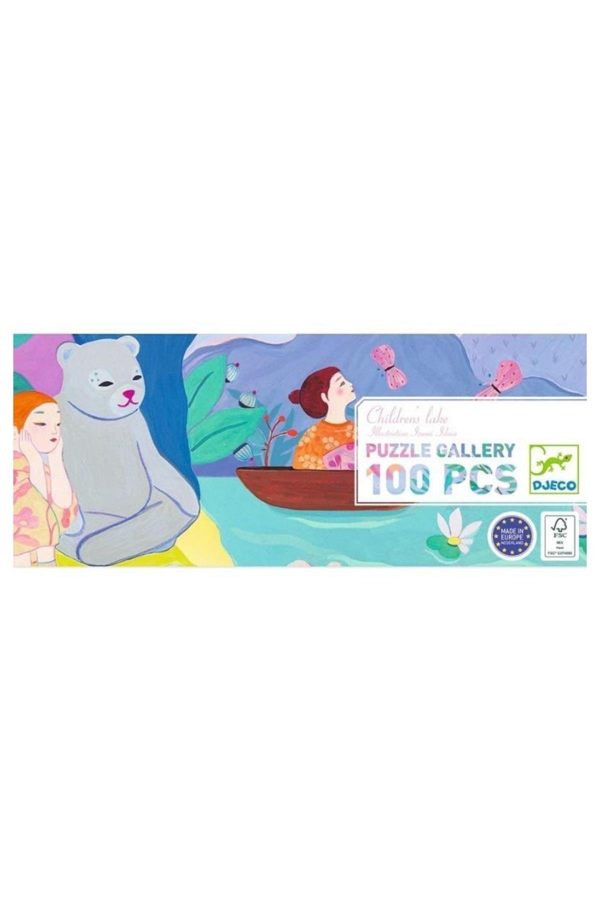 Djeco Panoramik Puzzle 100 Parça / Children's Lake Çok Renkli