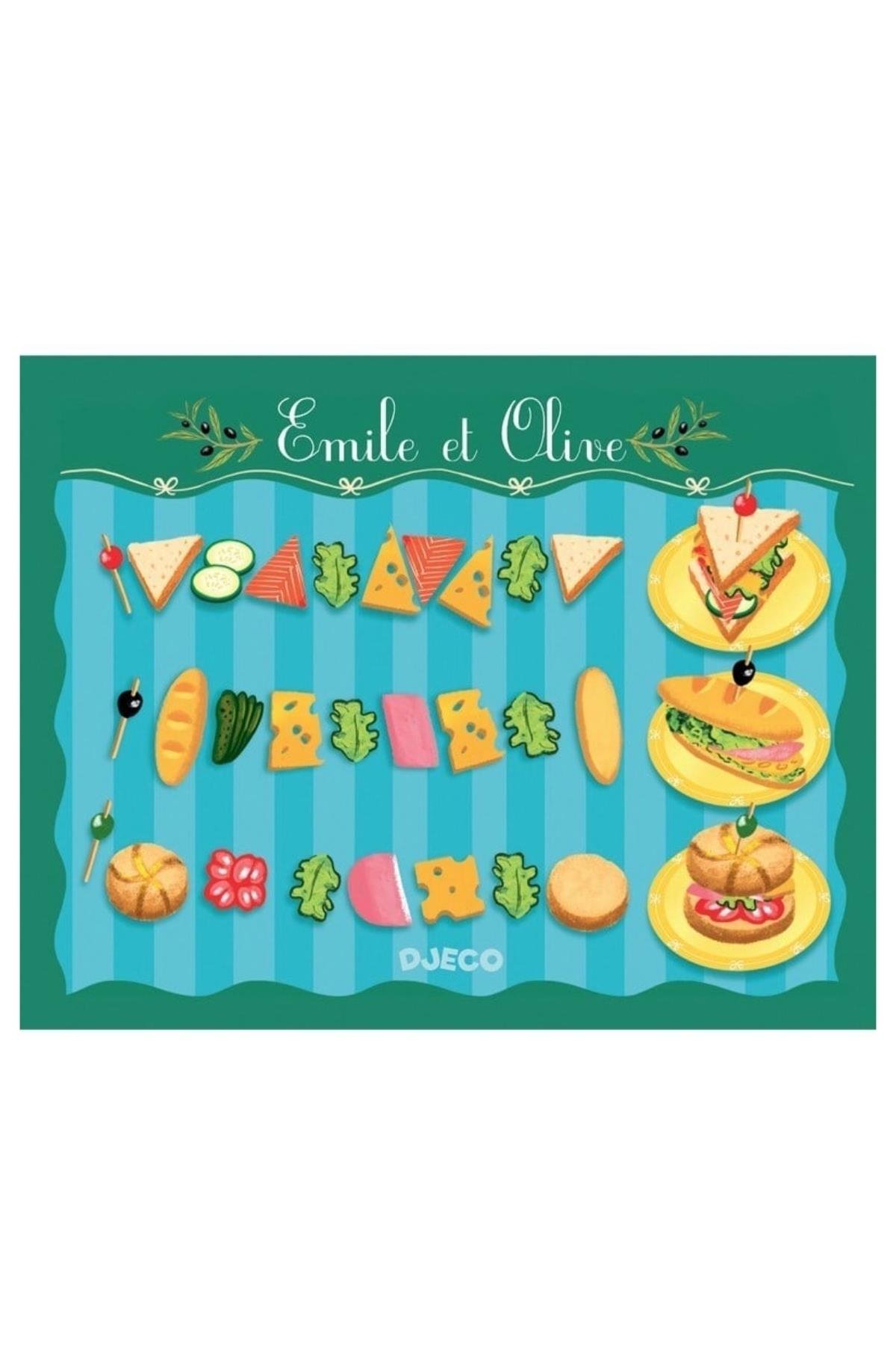 Djeco Sandviç Seti / Emile & Olive Çok Renkli