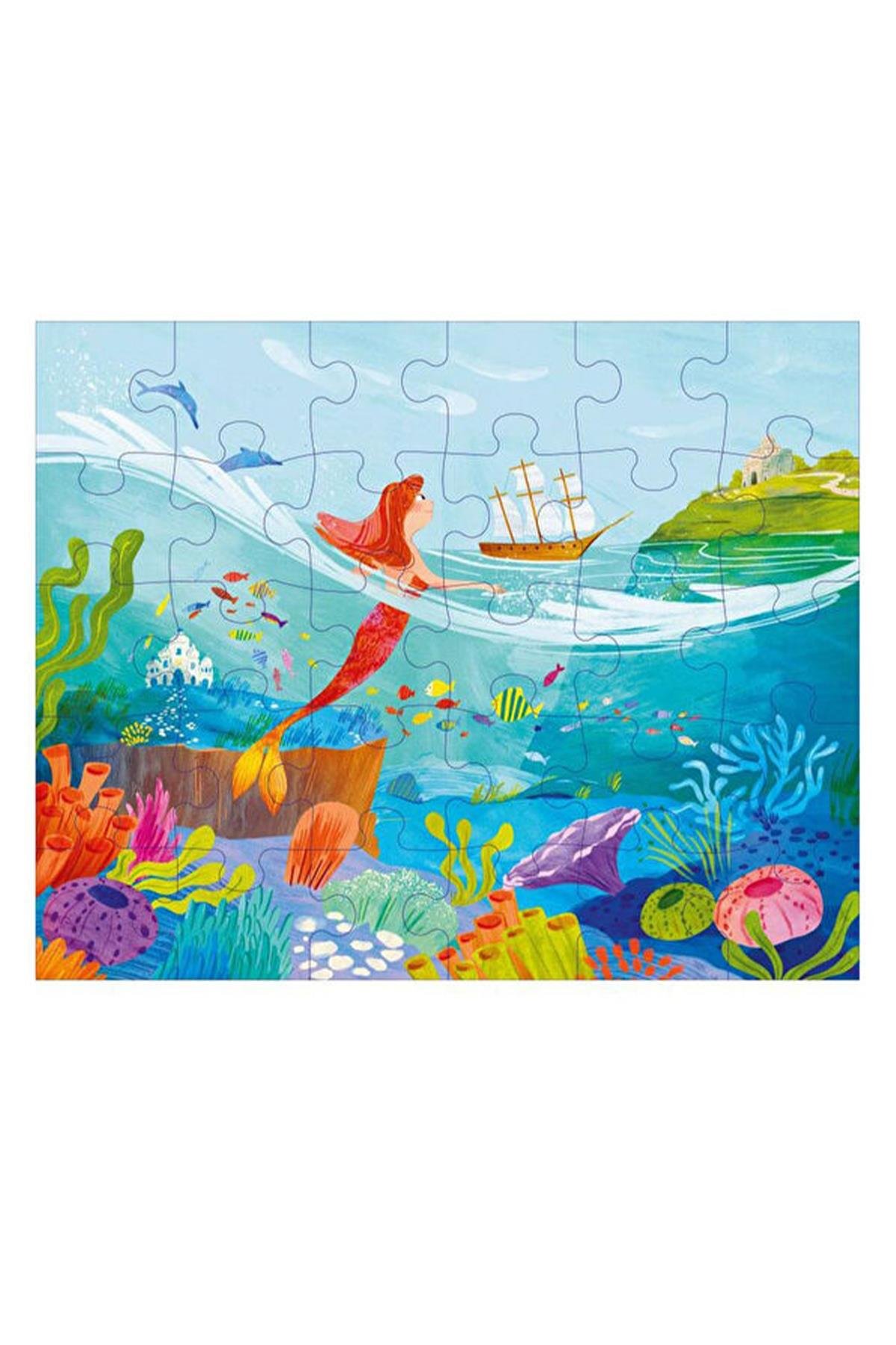 Fairy Tale Puzzle - The Little Mermaid Çok Renkli